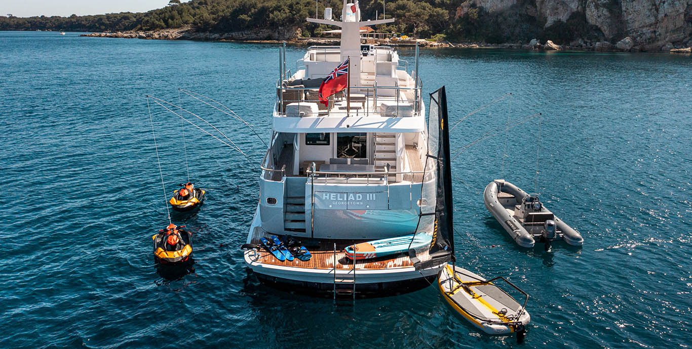 Aboard HELIAD III a 91ft (27.85m) luxury motor yacht for Sale & Charter available with Fraser Yachts, built by LYNX YACHTS in 2020