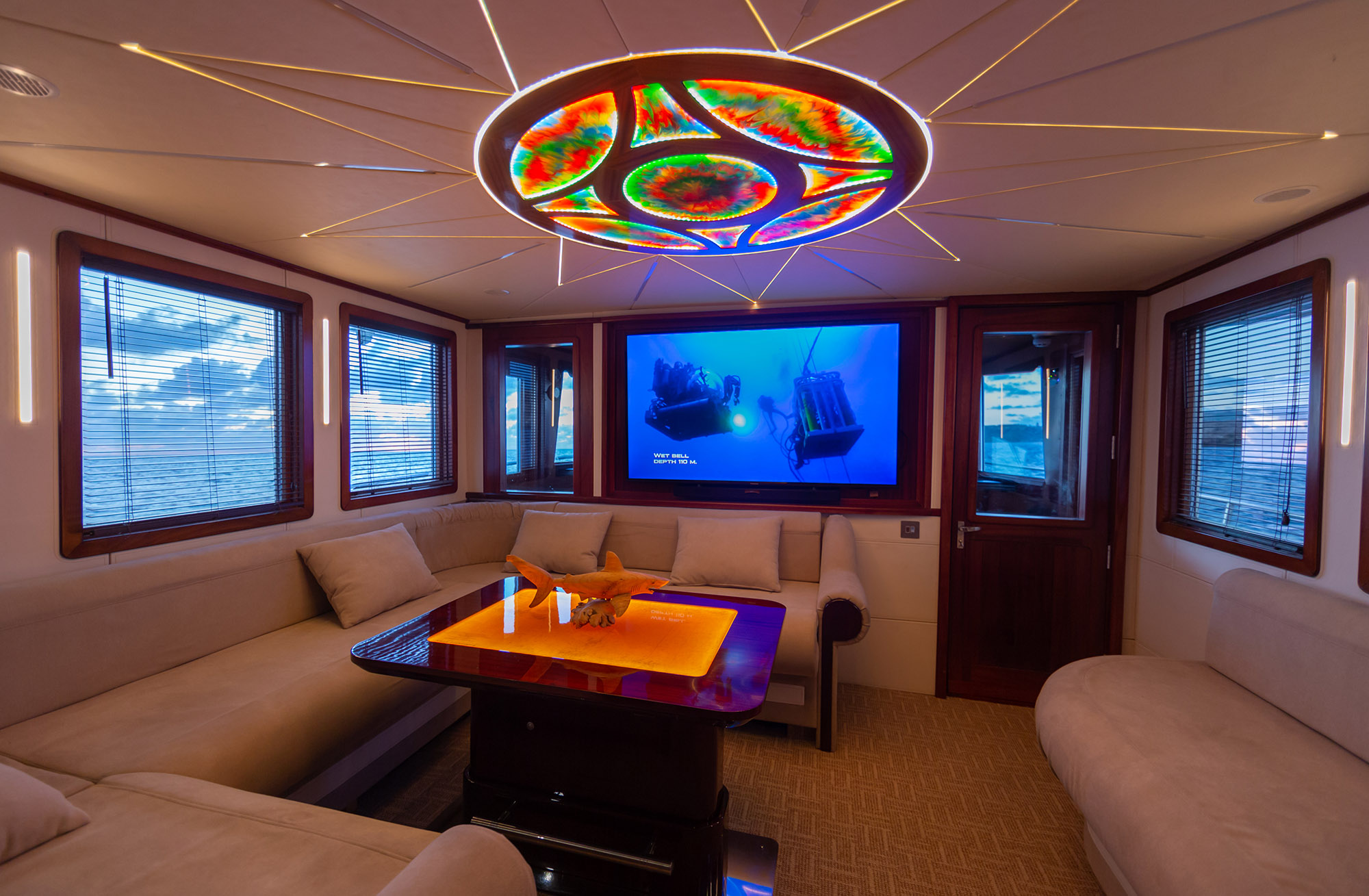 Aboard U BOAT NAVIGATOR a 78ft (23.96m) luxury motor yacht , built by RENA UMUT KOCALI in 2008