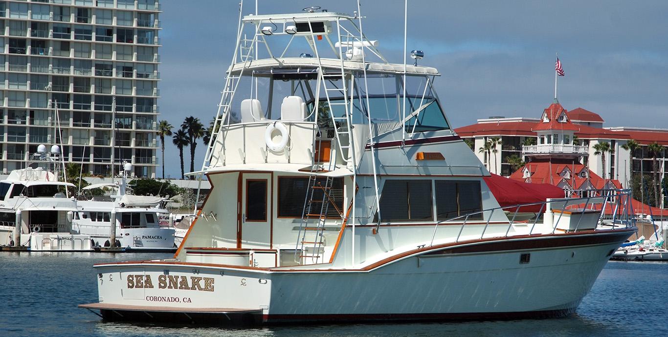 Aboard SEA SNAKE a 55ft (16.97m) luxury motor yacht , built by HATTERAS in 1980
