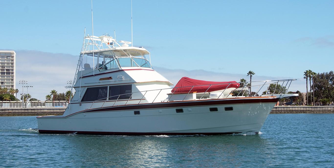 Aboard SEA SNAKE a 55ft (16.97m) luxury motor yacht , built by HATTERAS in 1980