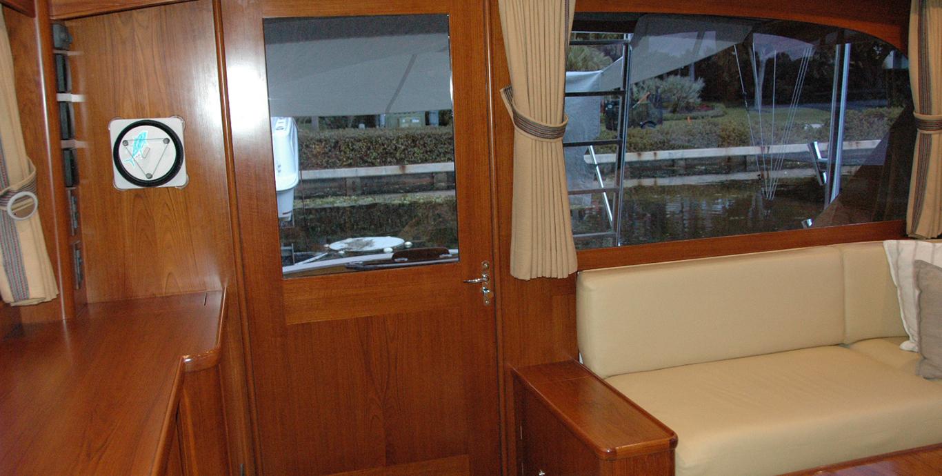 Aboard BONNIE T a 62ft (18.9m) luxury motor yacht , built by RYBOVICH in 2004