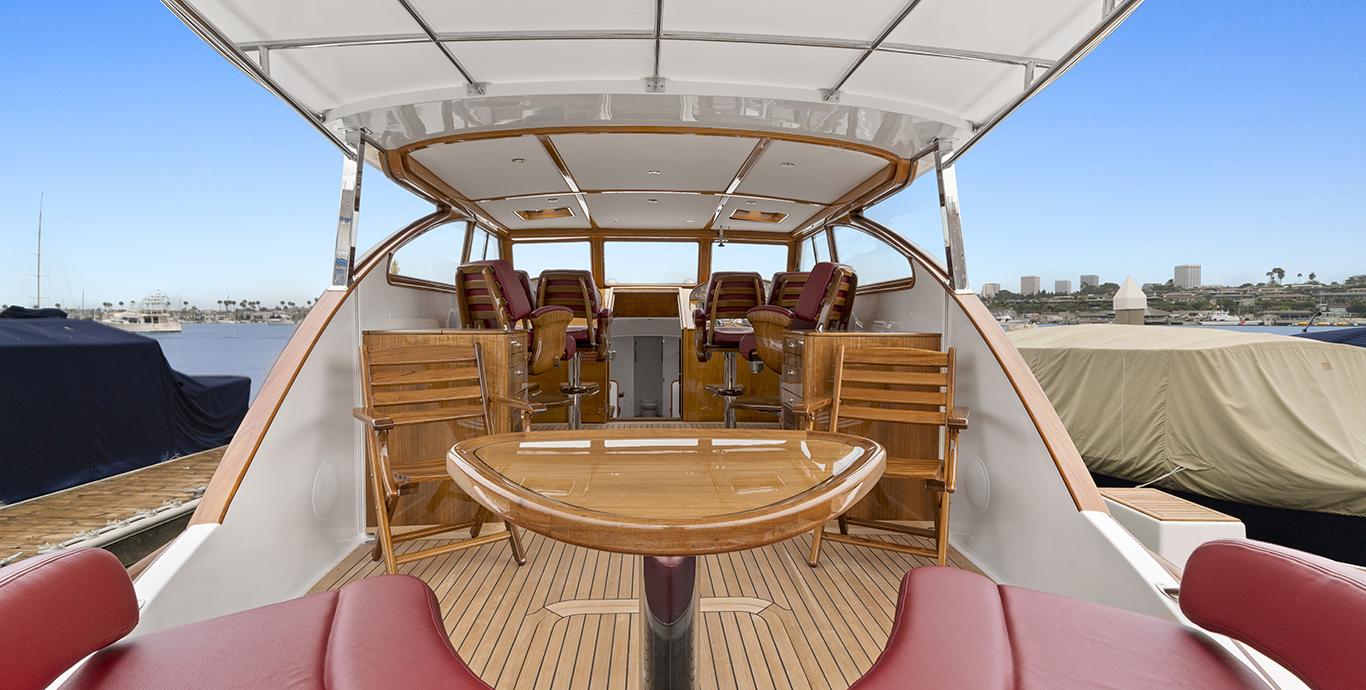 Aboard VENDETTA a 57ft (17.37m) luxury motor yacht , built by DERECKTOR in 2005