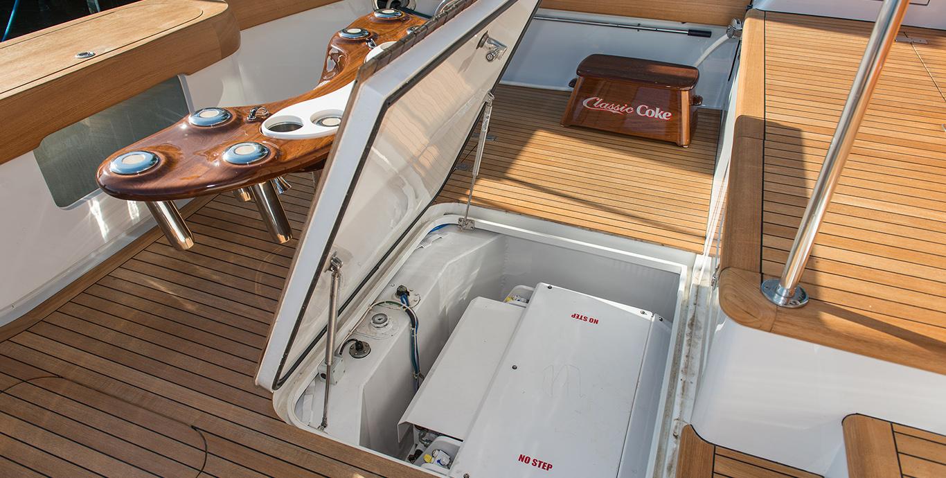 Aboard CLASSIC COKE a ft (18m) luxury motor yacht , built by ROSCIOLI/DONZI in 2017