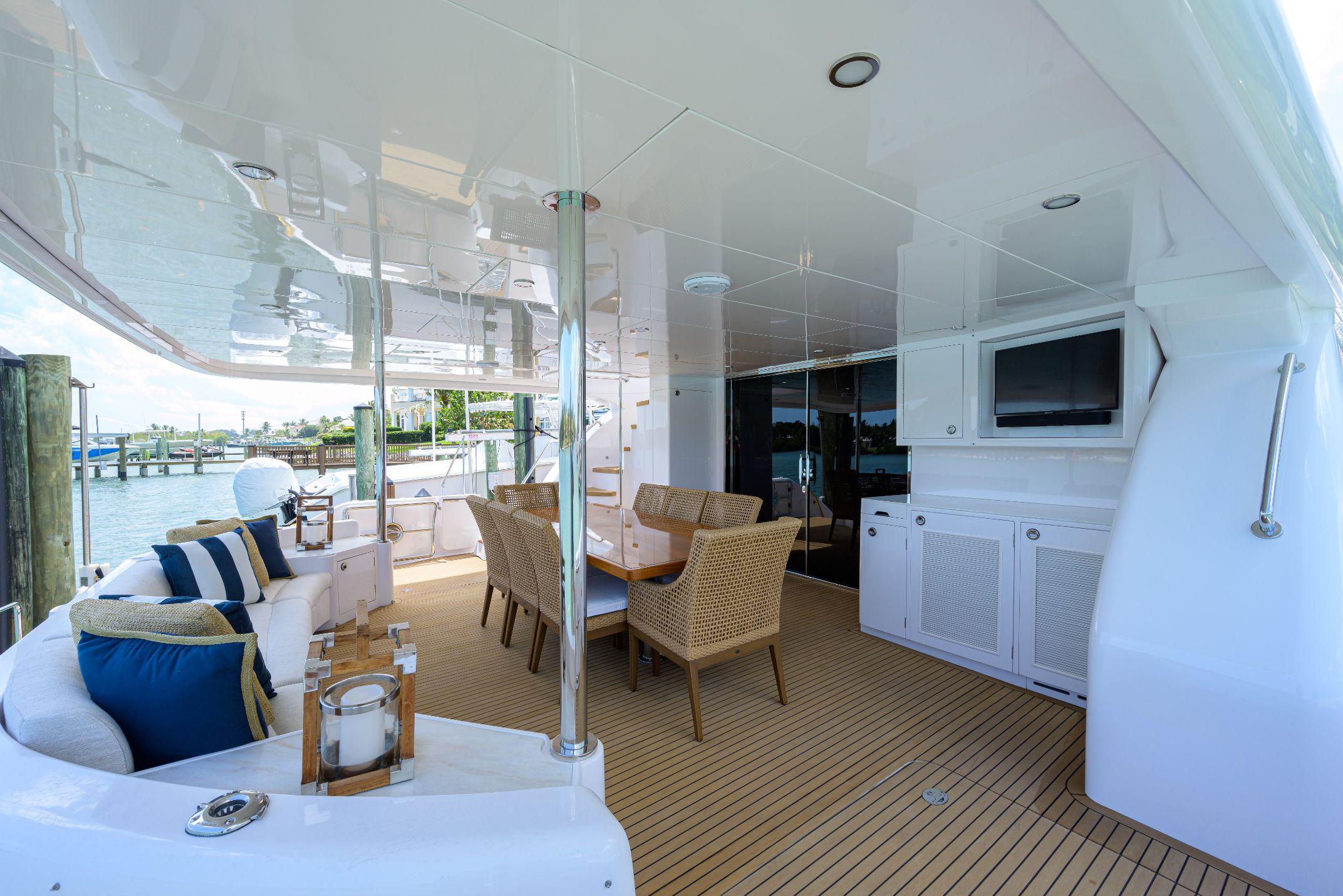 Aboard MANGATA a 60ft (18.29m) luxury motor yacht , built by HORIZON in 2022