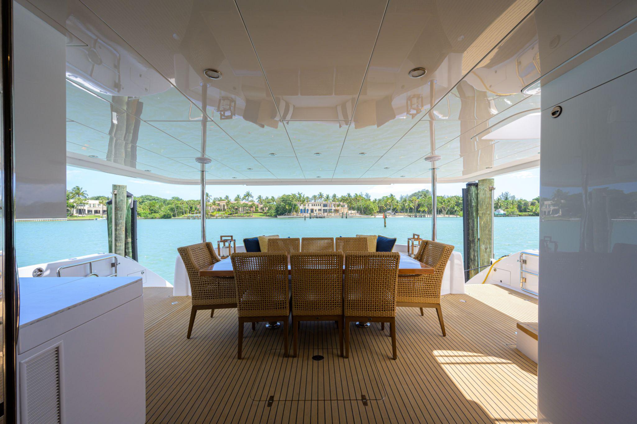 Aboard MANGATA a 60ft (18.29m) luxury motor yacht , built by HORIZON in 2022