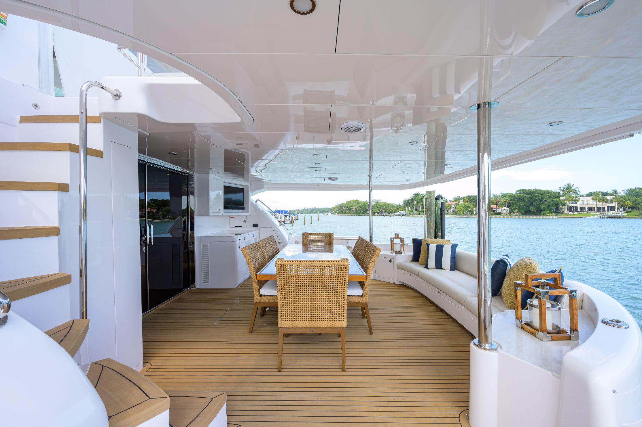 Aboard MANGATA a 60ft (18.29m) luxury motor yacht , built by HORIZON in 2022
