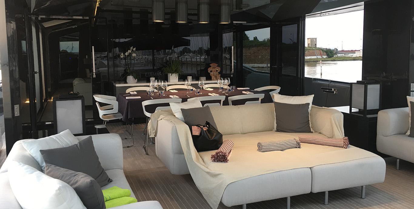 Aboard MARCELLO a 85ft (25.9m) luxury motor yacht , built by ARCADIA YACHTS in 2015