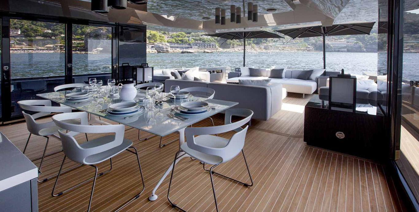 Aboard MARCELLO a 85ft (25.9m) luxury motor yacht , built by ARCADIA YACHTS in 2015