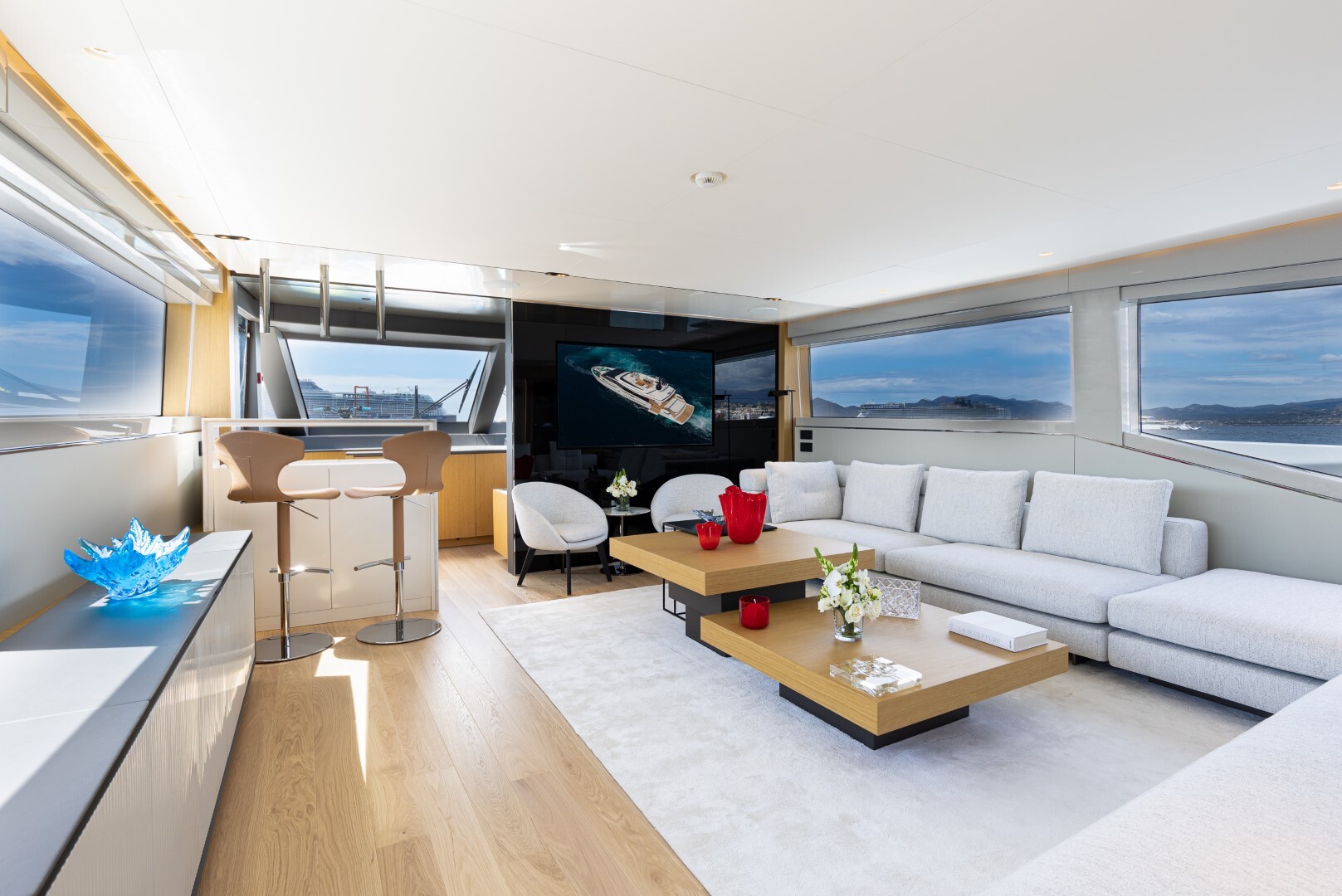 Aboard MINI K2 a 99ft (30.17m) luxury motor yacht for Charter available with Fraser Yachts, built by EXTRA YACHTS in 2022