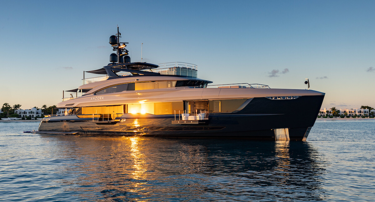 Aboard ANCORA a 155ft (47.3m) luxury motor yacht for Sale & Charter available with Fraser Yachts, built by MENGI YAY in 2023