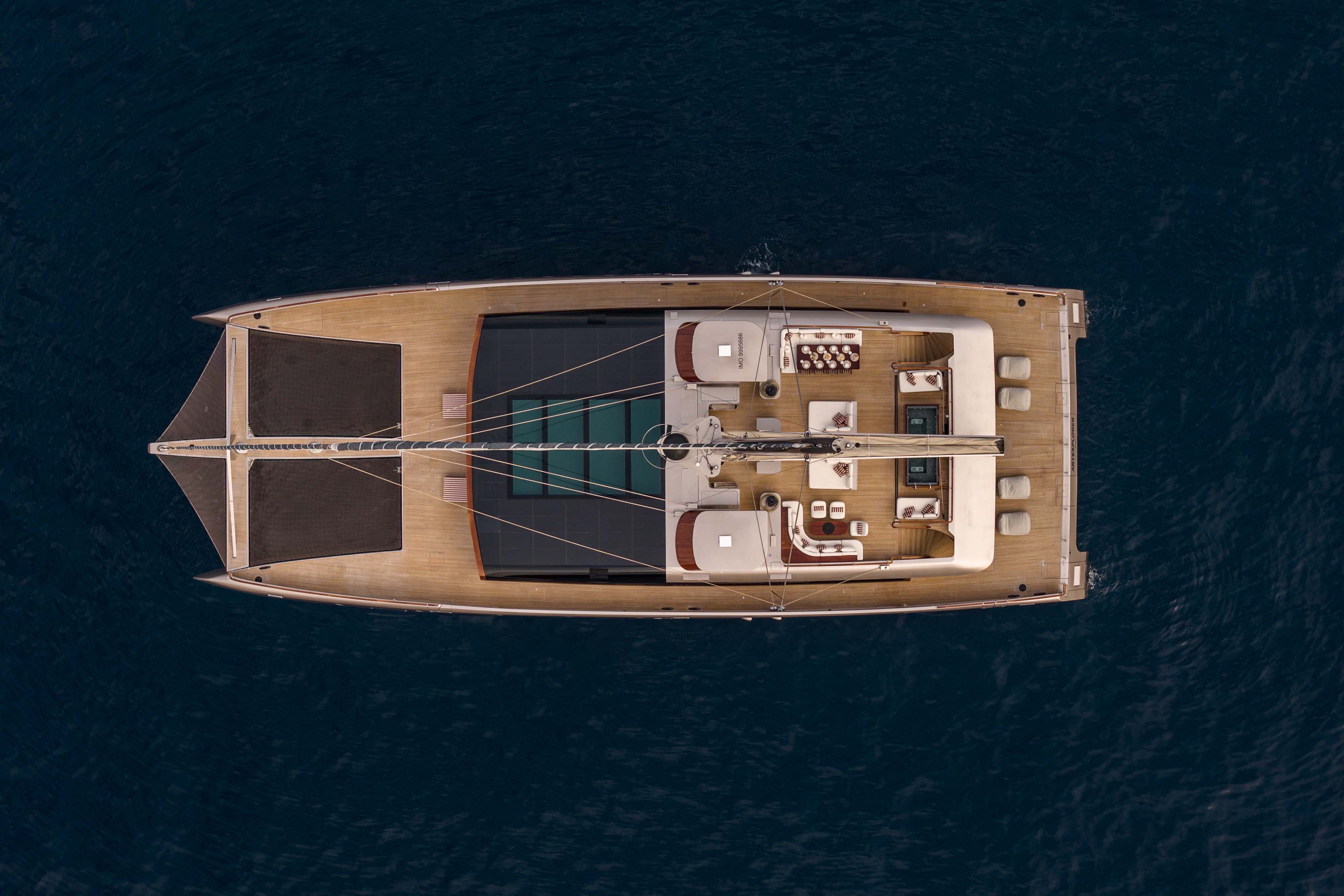 ARTEXPLORER sailing yacht for Charter by Fraser Yachts, built by PERINI NAVI