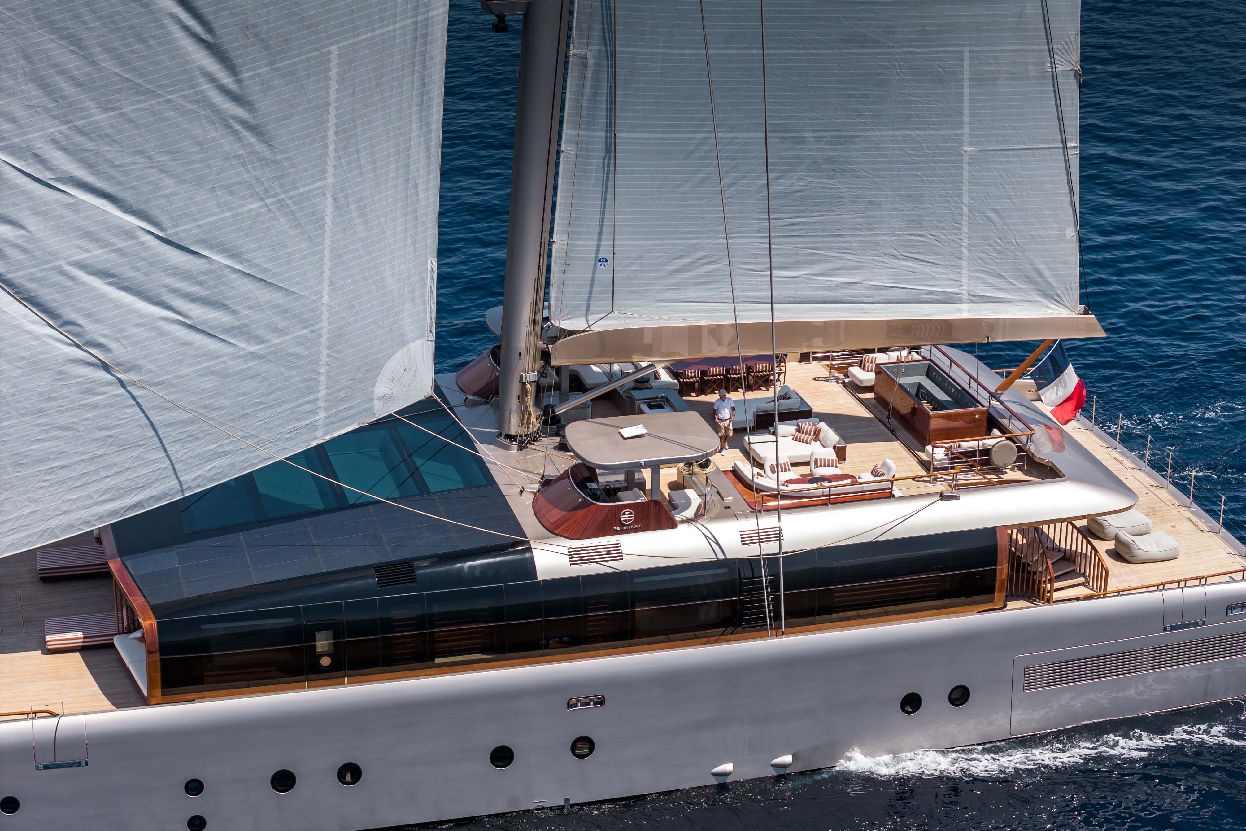 ARTEXPLORER sailing yacht for Charter by Fraser Yachts, built by PERINI NAVI
