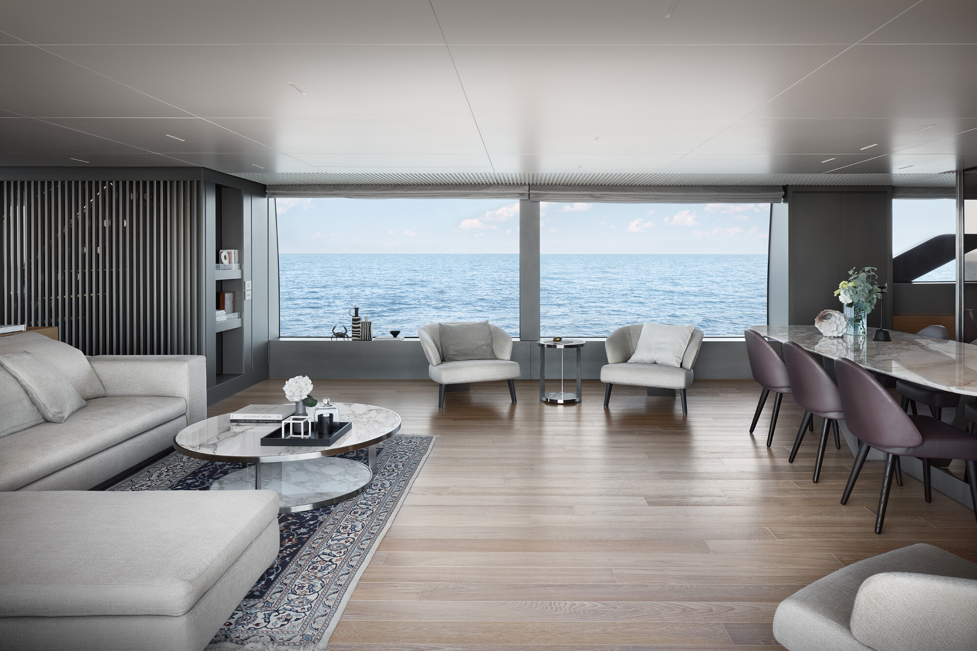 Aboard STELLA a 121ft (36.92m) luxury motor yacht for Sale available with Fraser Yachts, built by SANLORENZO in 2021