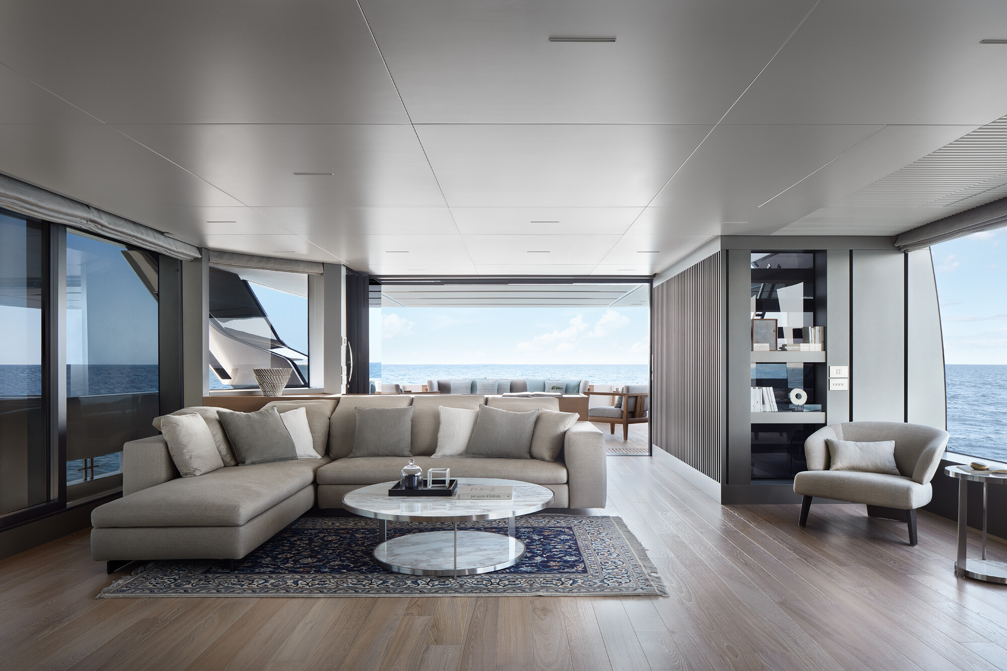 Aboard STELLA a 121ft (36.92m) luxury motor yacht for Sale available with Fraser Yachts, built by SANLORENZO in 2021