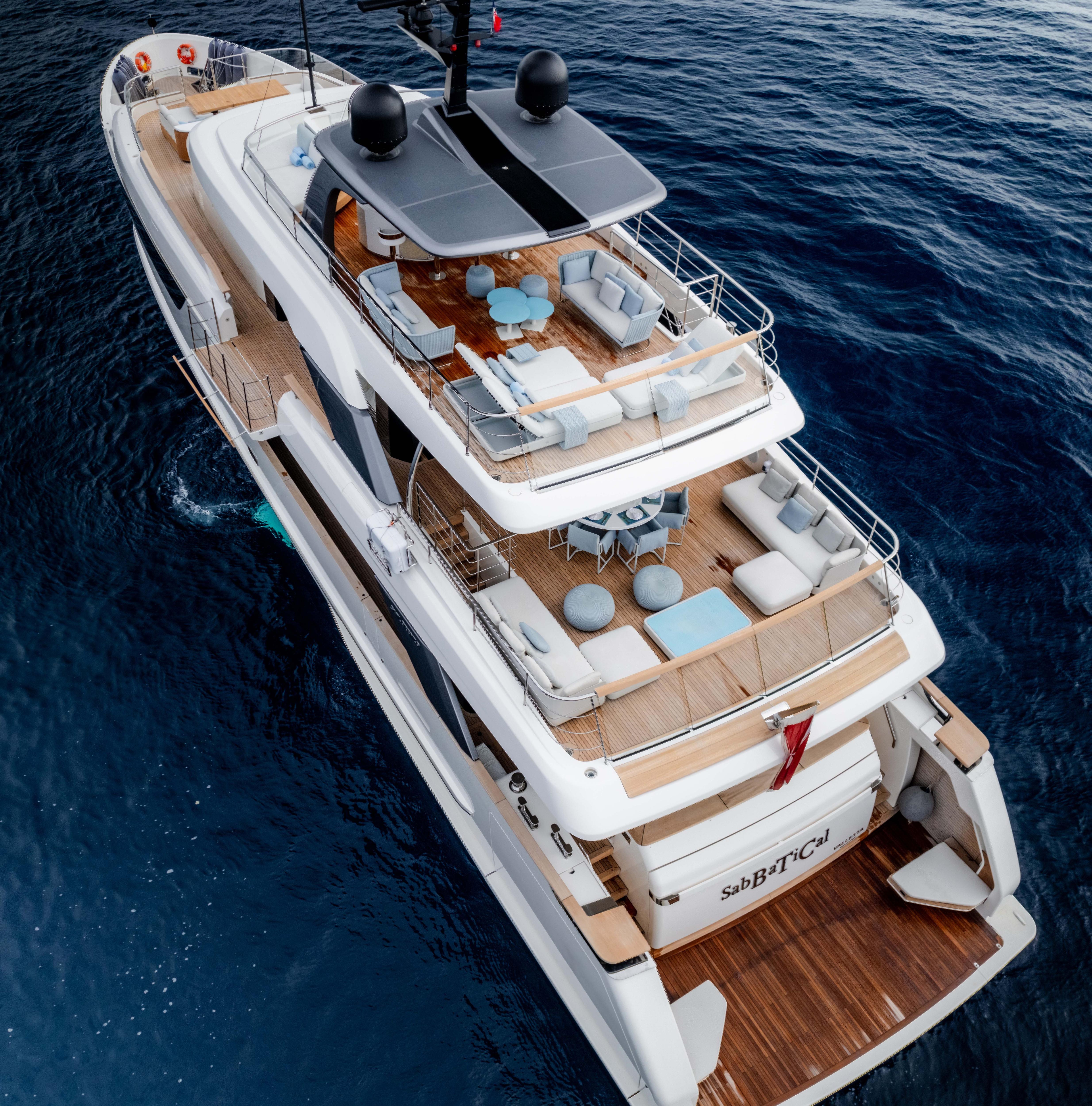 SABBATICAL motor yacht for Charter by Fraser Yachts, built by SANLORENZO
