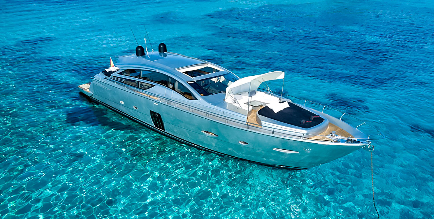 Aboard HALLEY a 80ft (24.5m) luxury motor yacht , built by PERSHING in 2009
