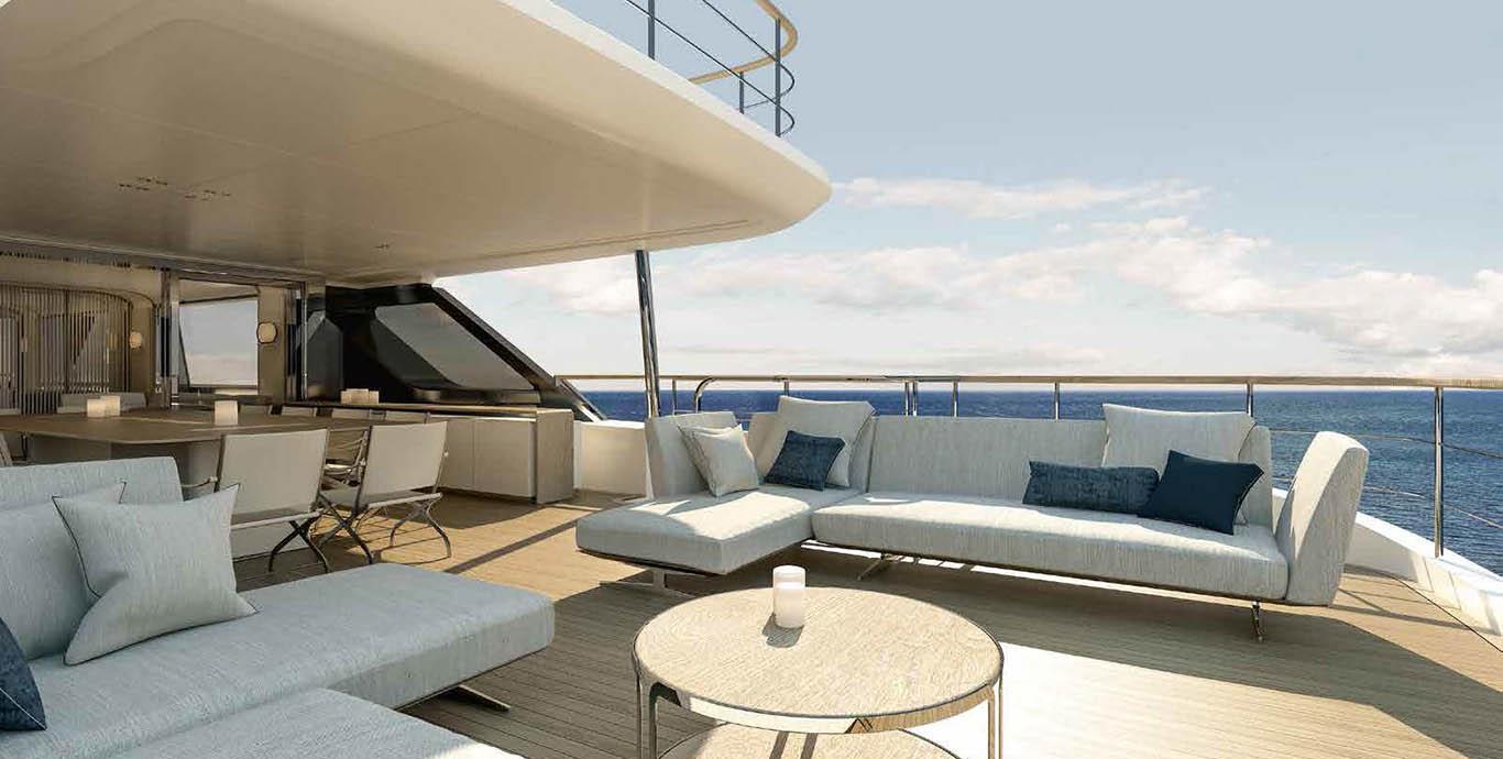 Aboard WTR a 120ft (36.8m) luxury motor yacht , built by BENETTI in 2023