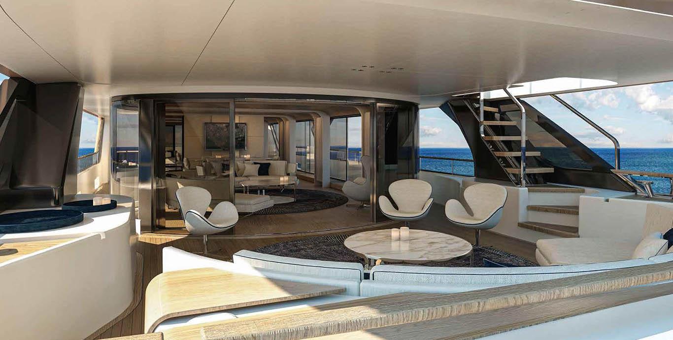 Aboard WTR a 120ft (36.8m) luxury motor yacht , built by BENETTI in 2023