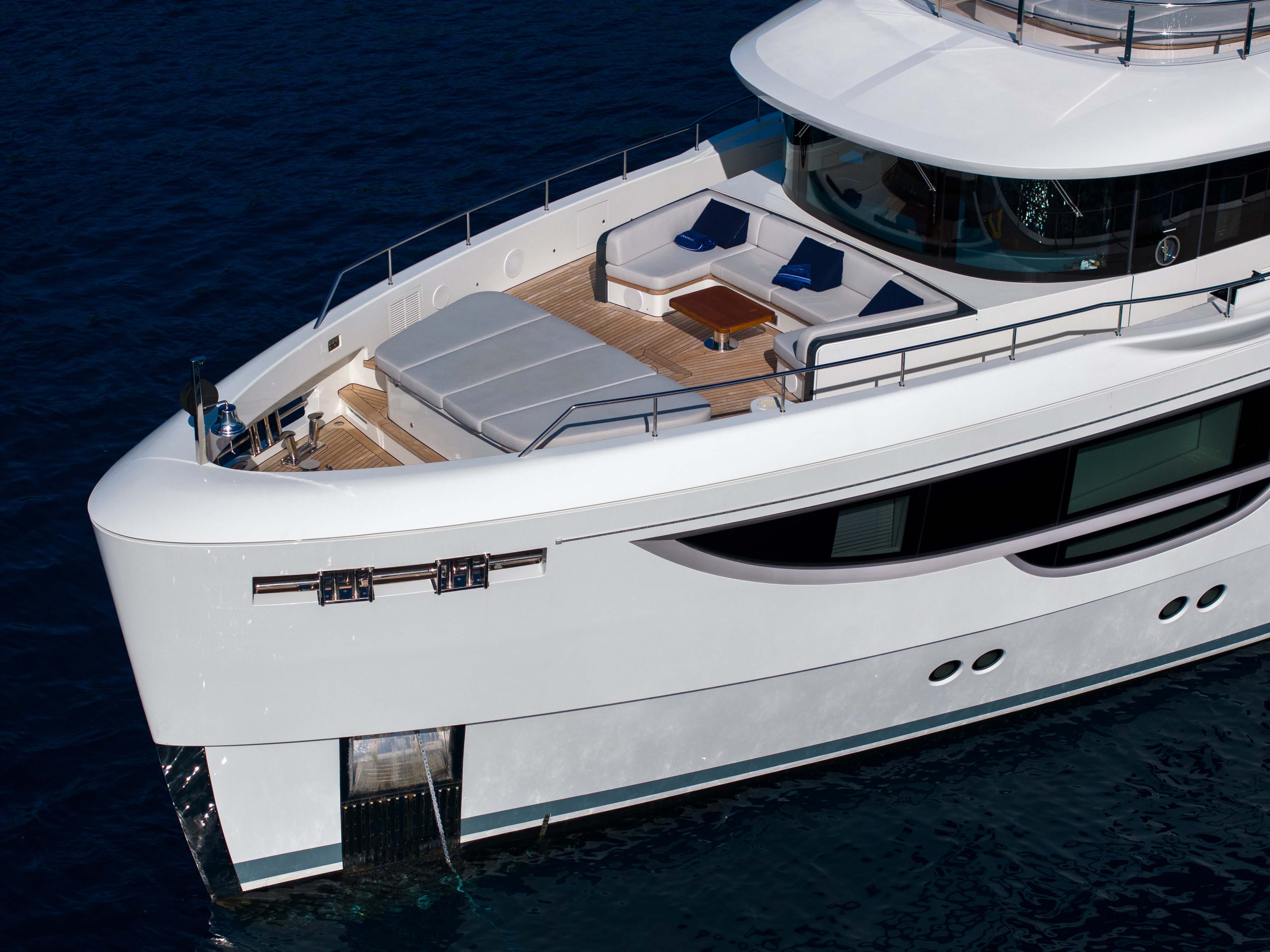 Aboard GRATEFUL a 112ft (34.36m) luxury motor yacht , built by BENETTI in 2023