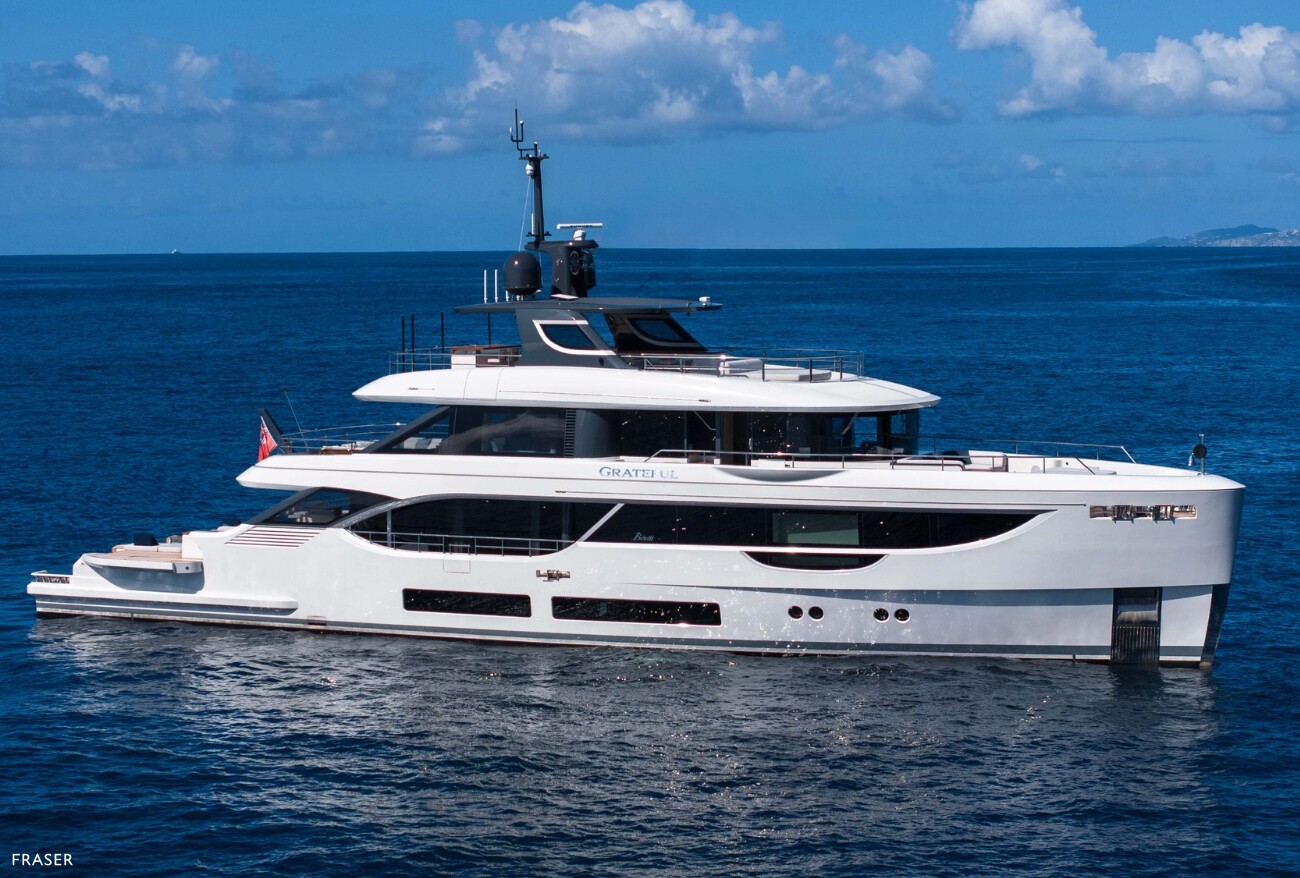 GRATEFUL motor yacht for sale by FRASER, built by Benetti