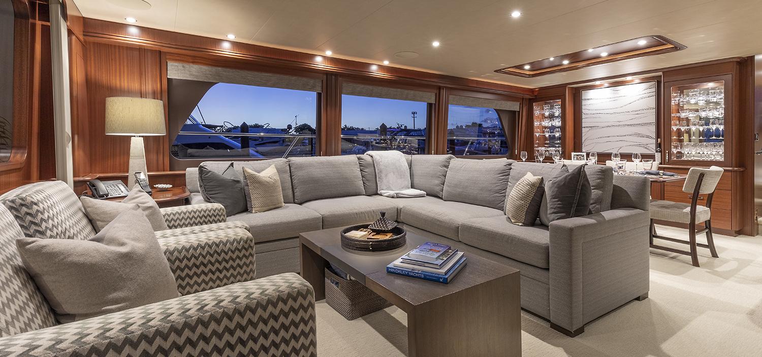 Aboard CHERRY BOMB a 85ft (26.16m) luxury motor yacht , built by PACIFIC MARINER in 2014