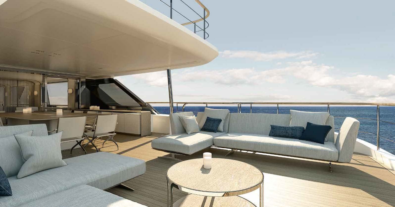 Aboard ALLURIA a 120ft (36.8m) luxury motor yacht for Charter available with Fraser Yachts, built by BENETTI in 2023