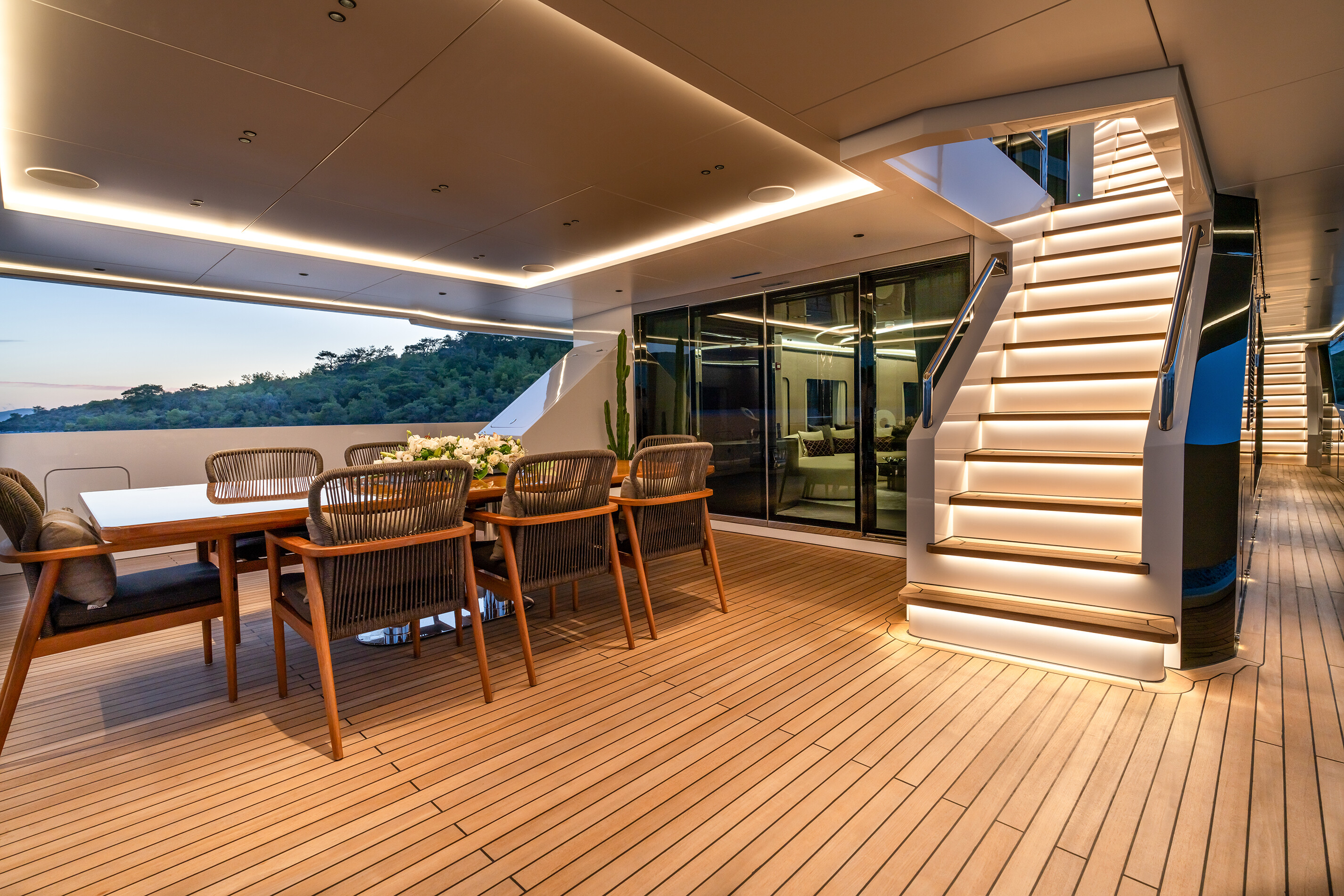 Aboard KASIF a 137ft (41.86m) luxury motor yacht for Sale available with Fraser Yachts, built by BILGIN YACHTS in 2023