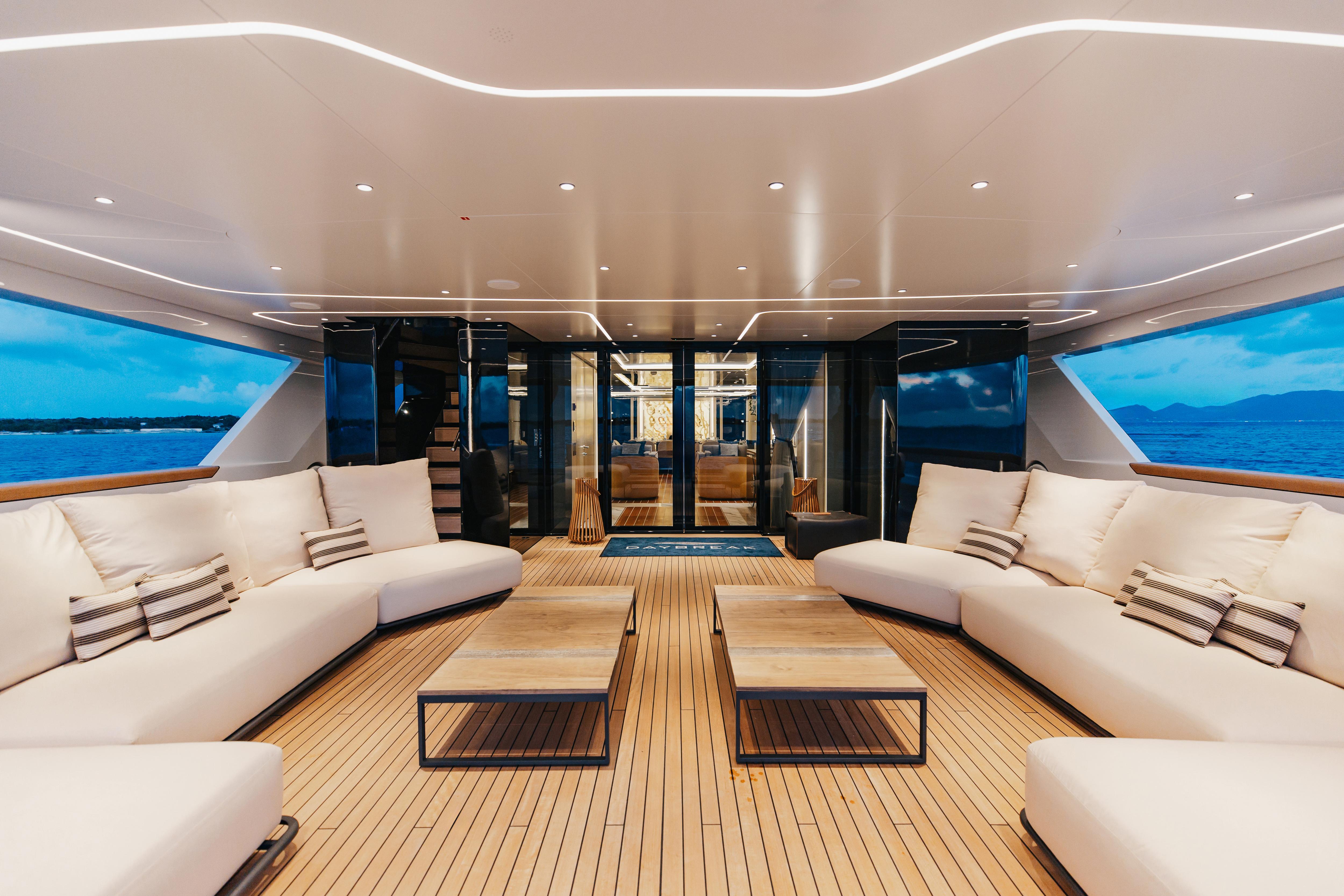 DAYBREAK motor yacht for Charter by Fraser Yachts, built by BAGLIETTO