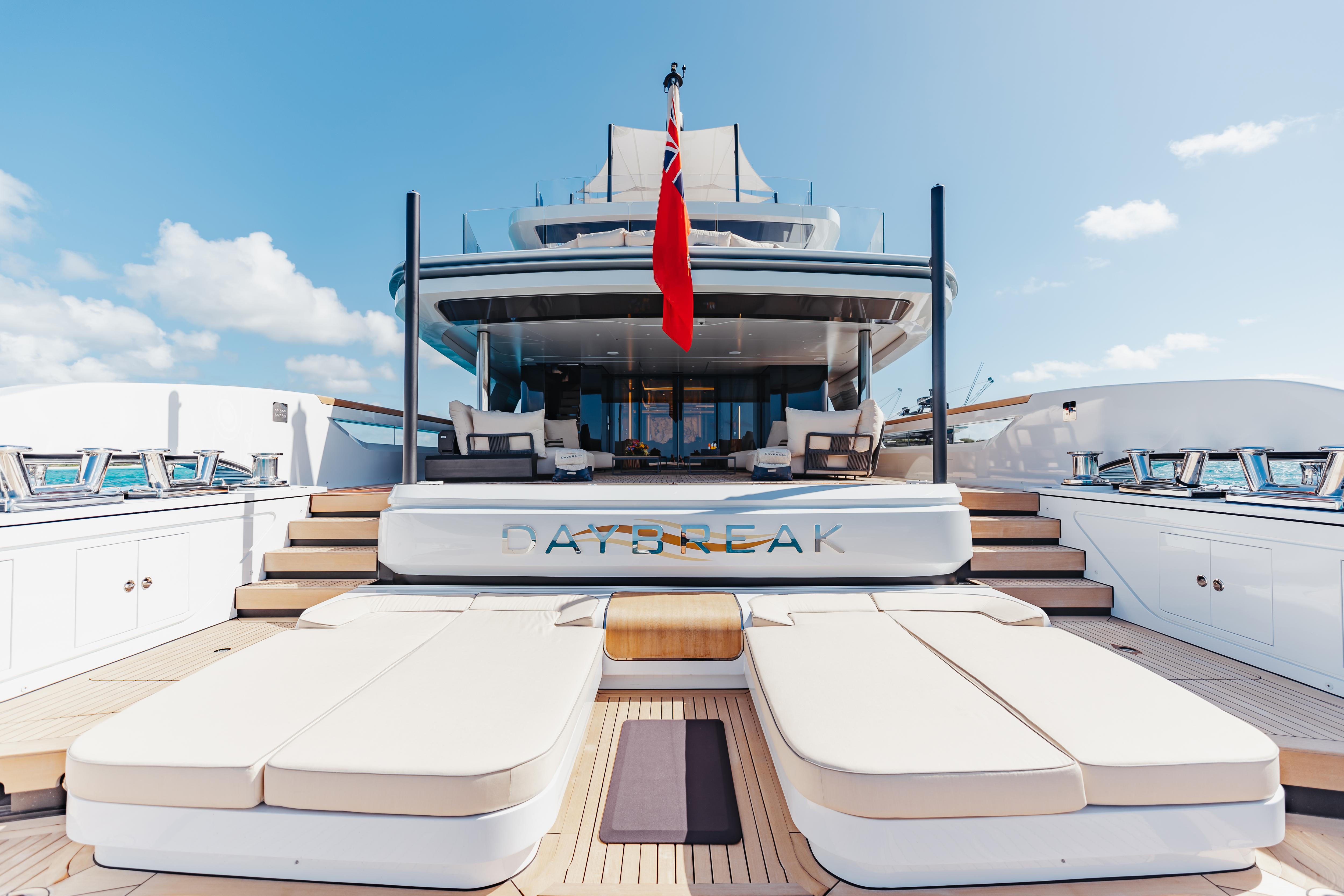 DAYBREAK motor yacht for Charter by Fraser Yachts, built by BAGLIETTO