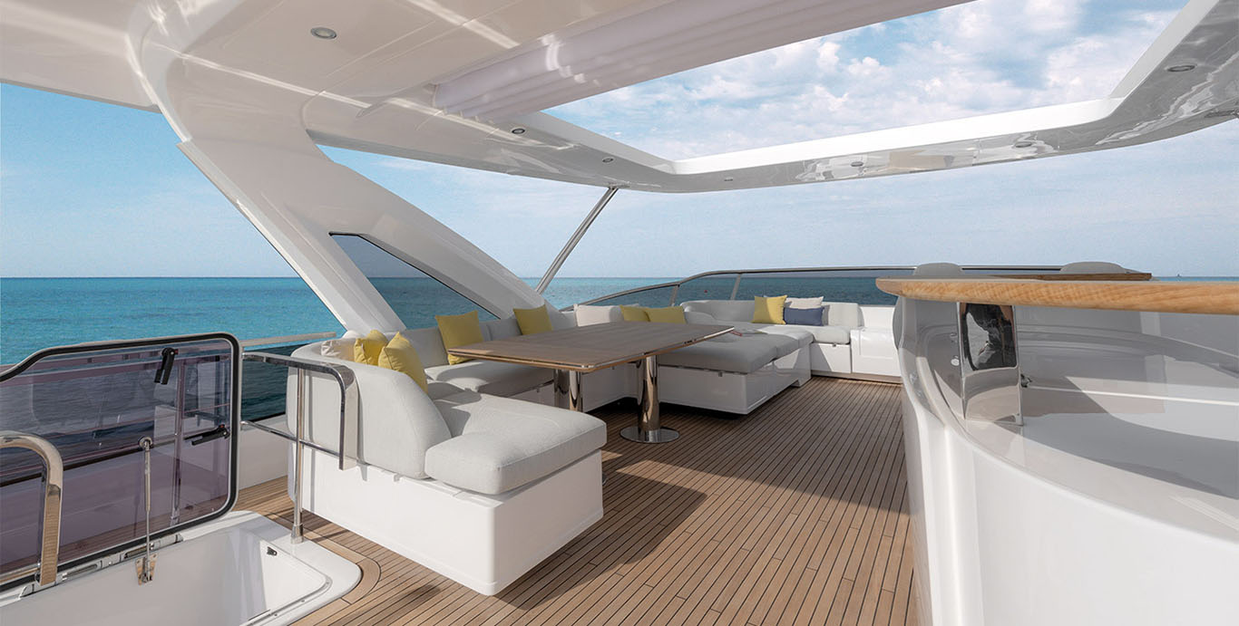 Aboard APARNA a 87ft (26.6m) luxury motor yacht , built by AZIMUT in 2020