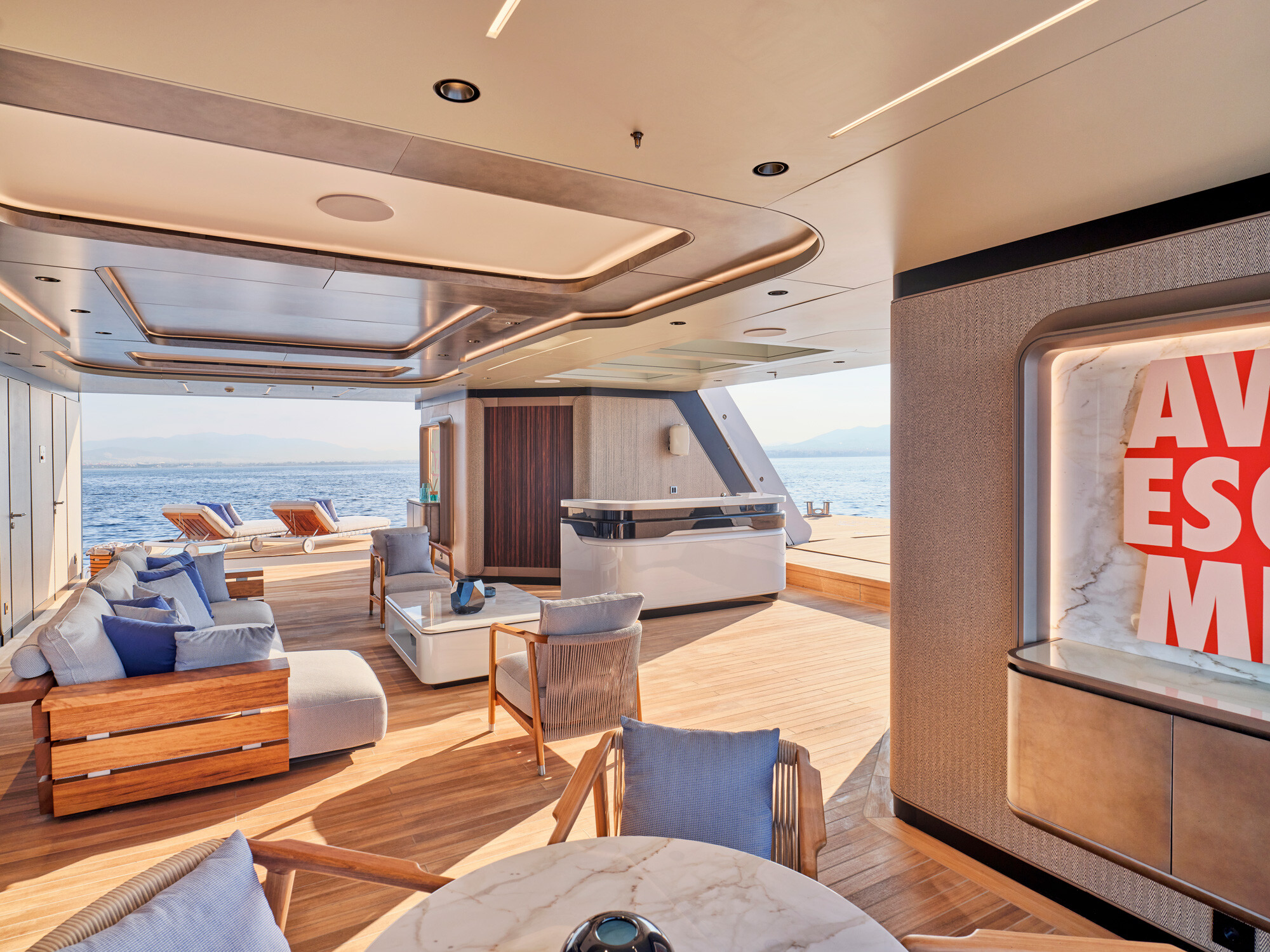 Aboard MALIA a 254ft (77.7m) luxury motor yacht , built by GOLDEN YACHTS in 2023
