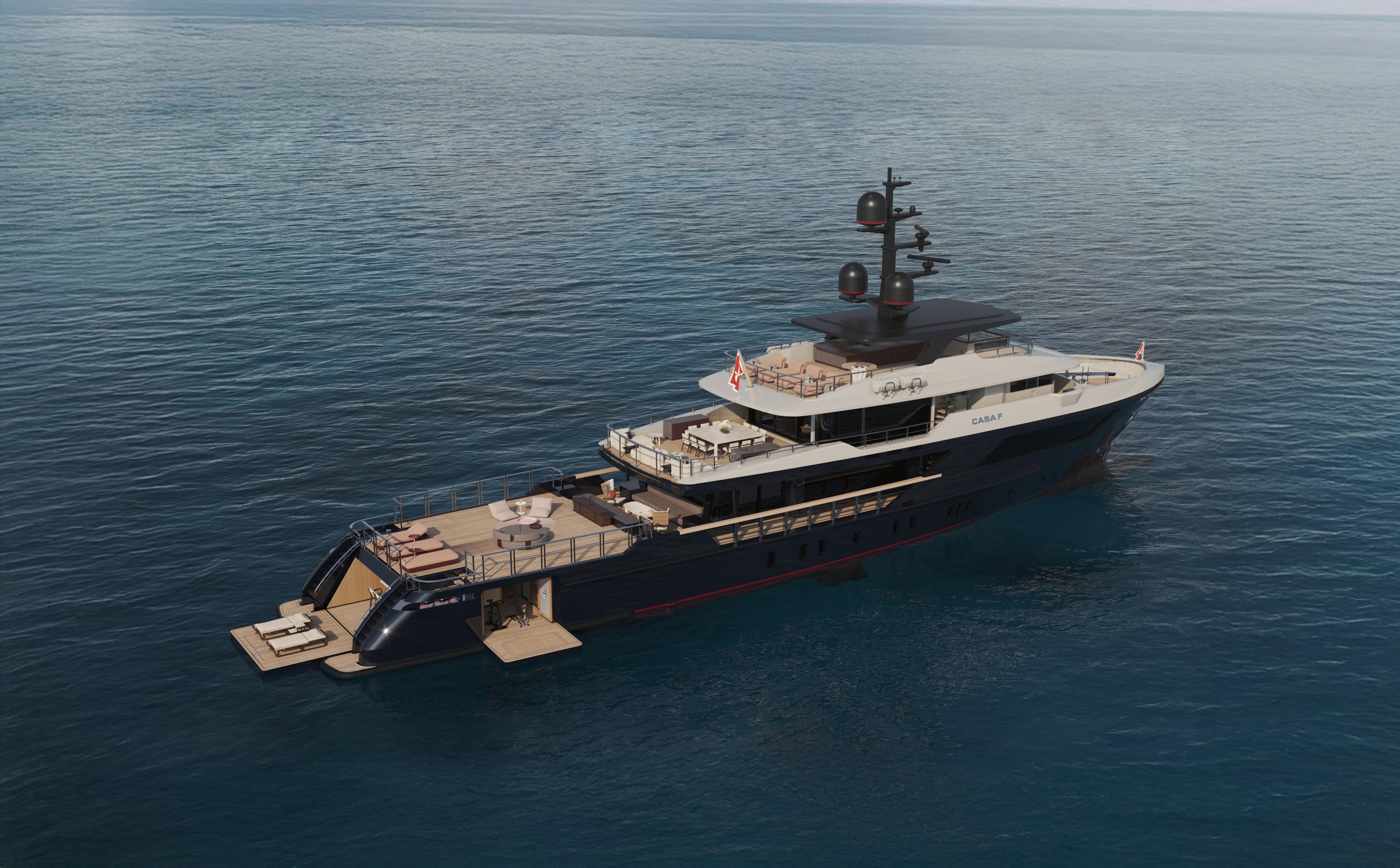 CASA F motor yacht for Charter by Fraser Yachts, built by SANLORENZO