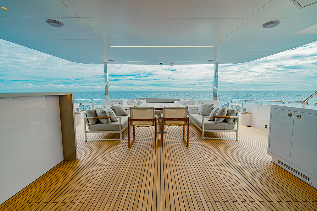 Aboard SEA-RENITY a 101ft (30.94m) luxury motor yacht for Charter available with Fraser Yachts, built by HORIZON in 2023