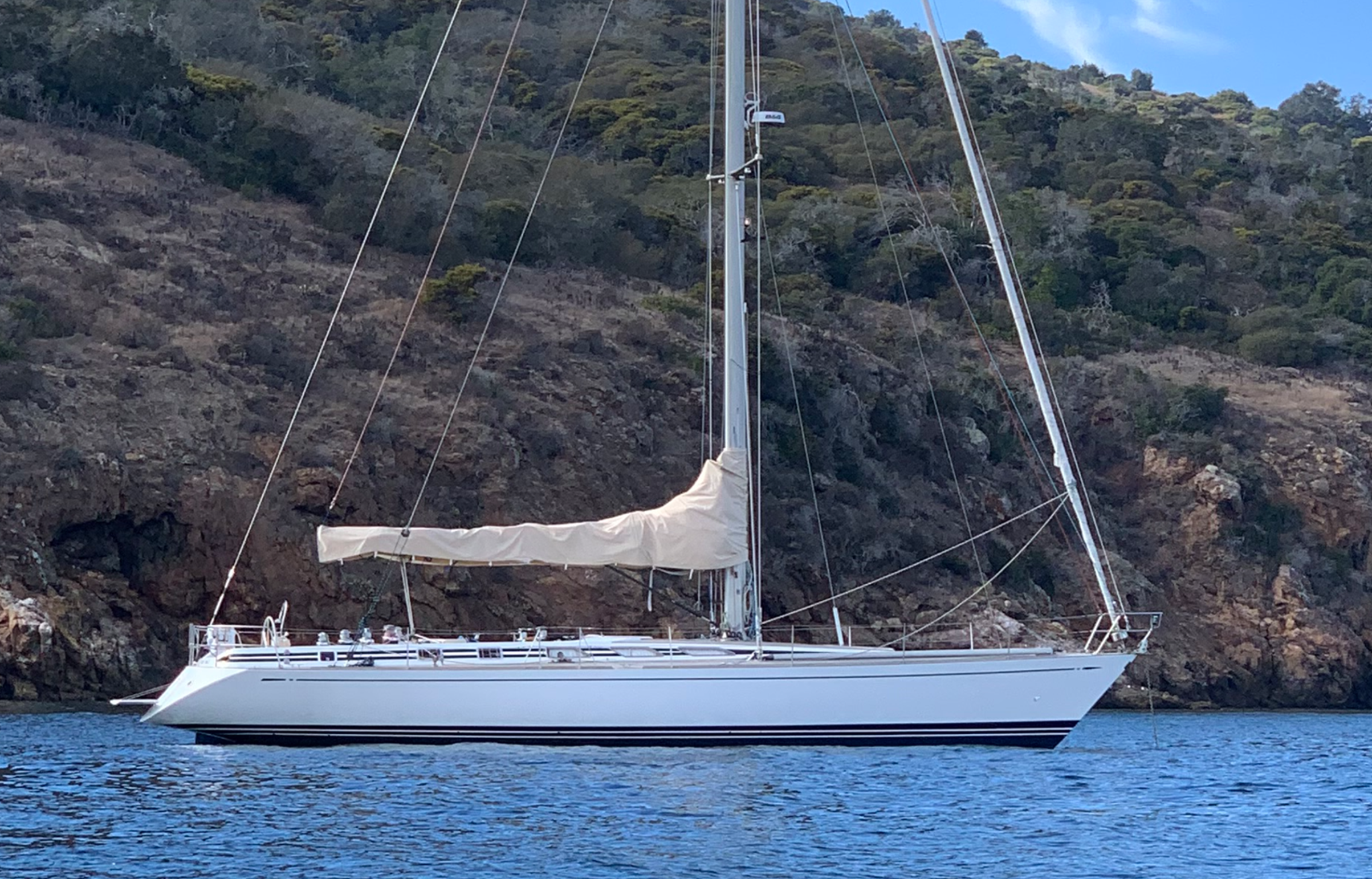 Aboard JANE a 53ft (16.15m) luxury sailing yacht , built by NAUTOR’S SWAN in 1991