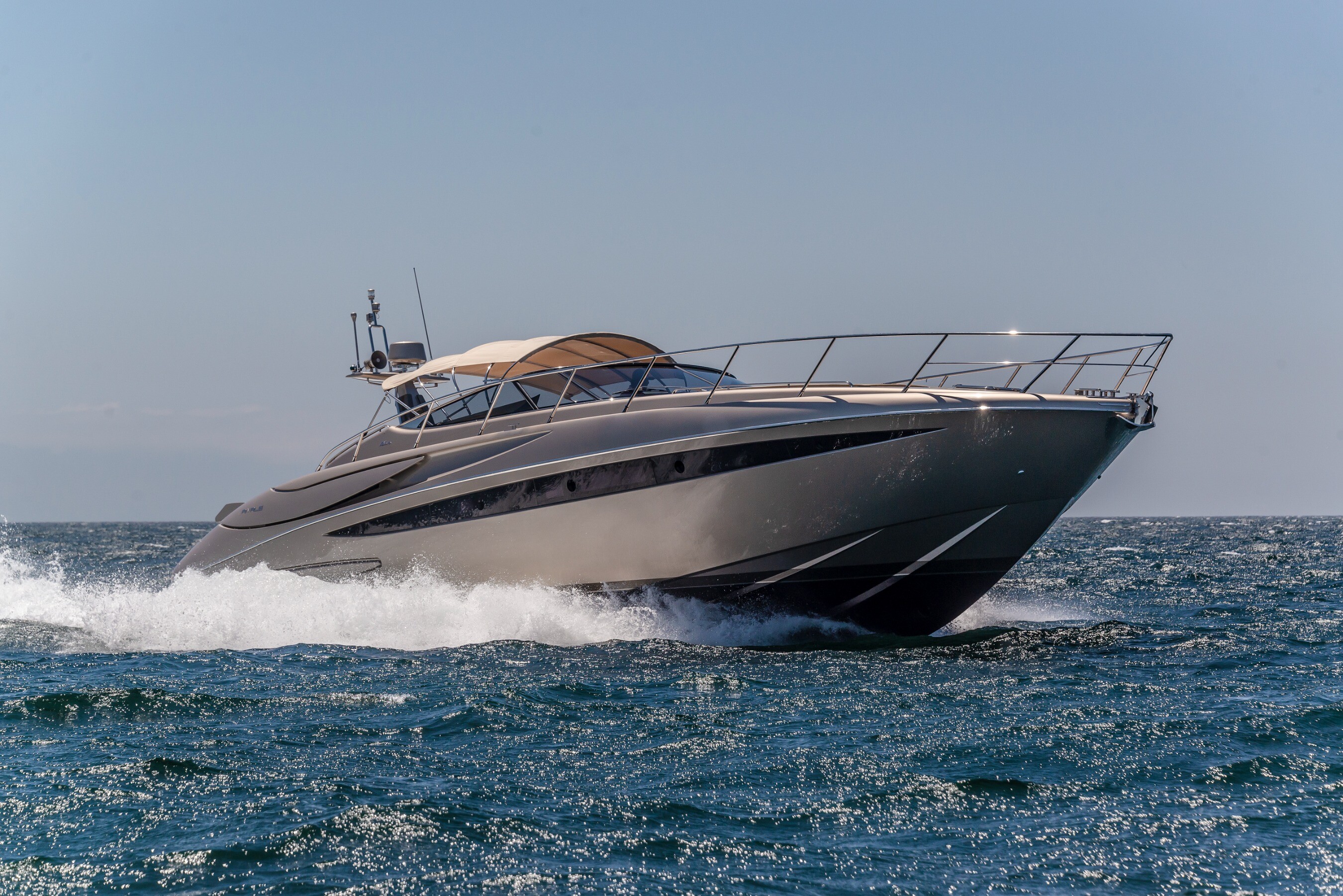 Aboard CIAO a 52ft (16.13m) luxury motor yacht , built by RIVA in 2009