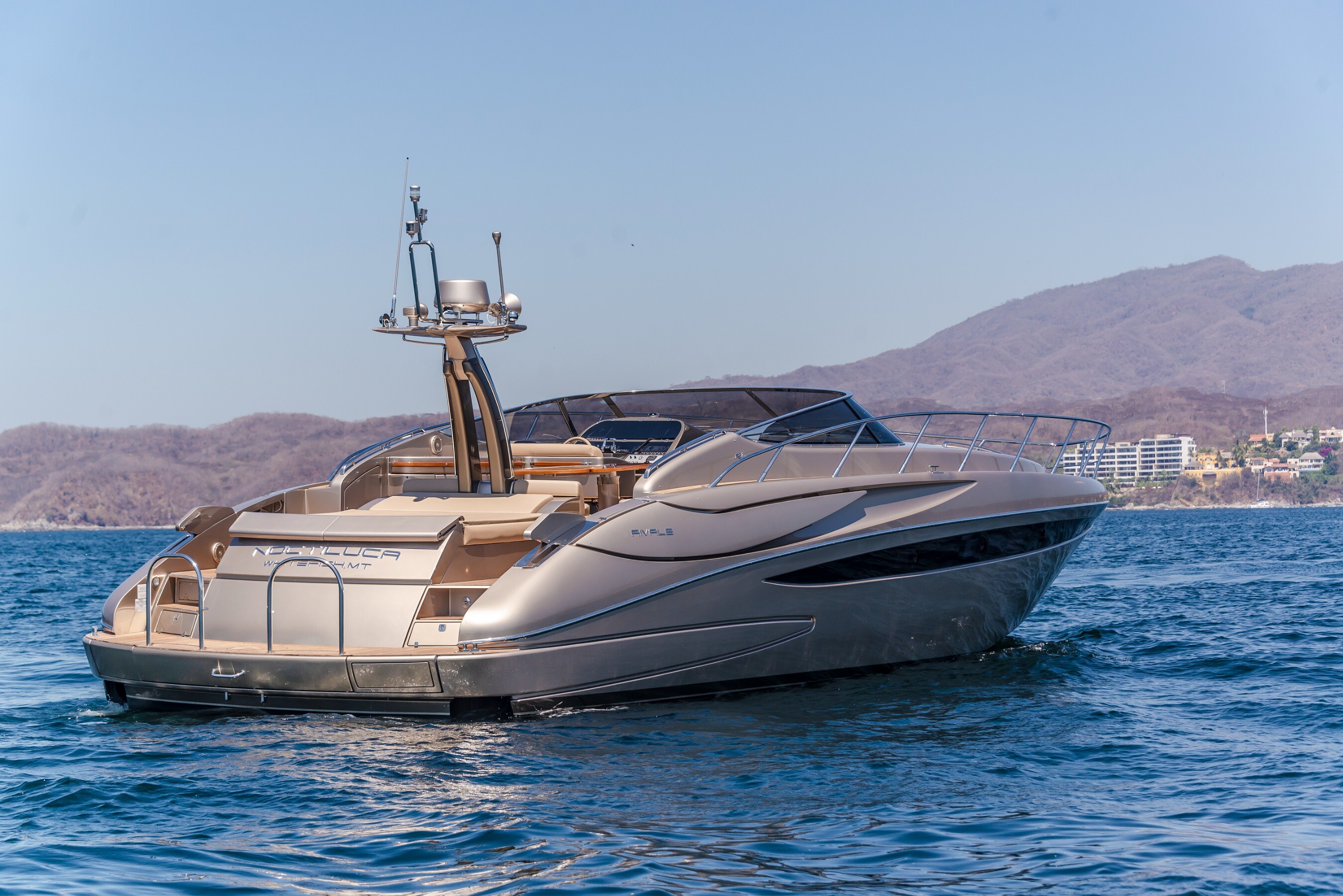 Aboard CIAO a 52ft (16.13m) luxury motor yacht , built by RIVA in 2009