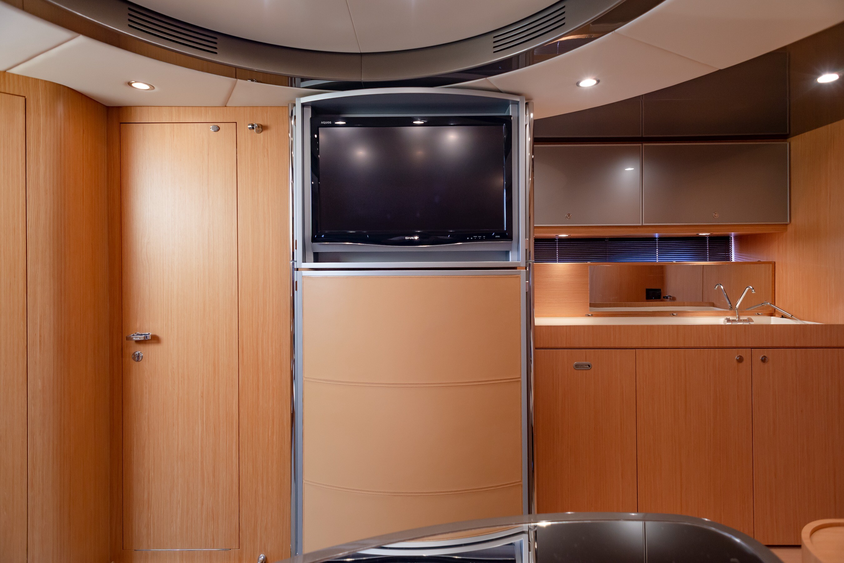 Aboard CIAO a 52ft (16.13m) luxury motor yacht , built by RIVA in 2009