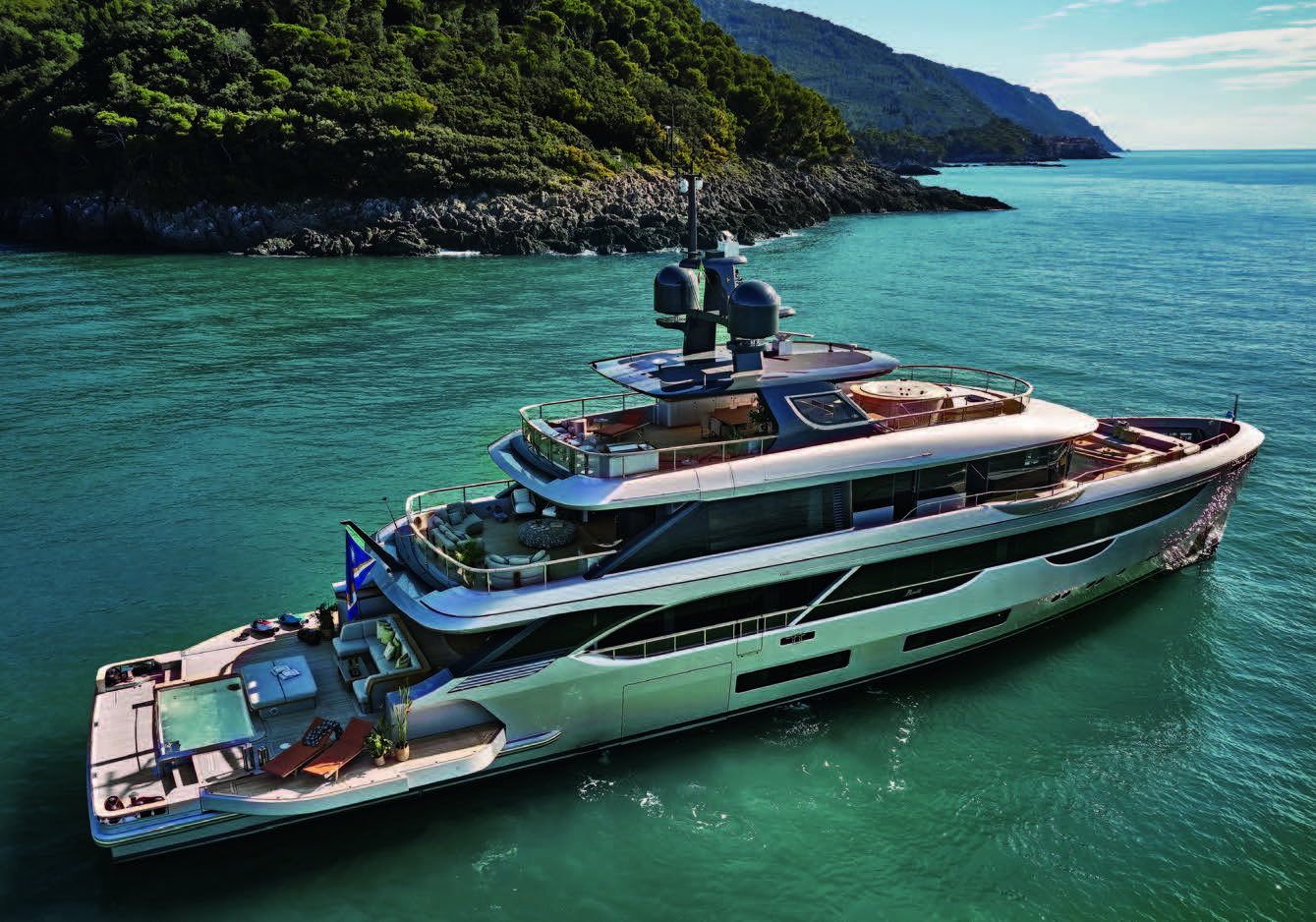 Aboard BENETTI OASIS 40M BO122 a 133ft (40.8m) luxury motor yacht , built by BENETTI in 2024