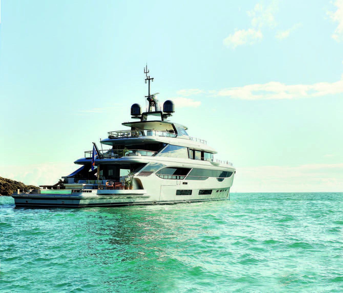 Aboard BENETTI OASIS 40M BO122 a 133ft (40.8m) luxury motor yacht , built by BENETTI in 2024