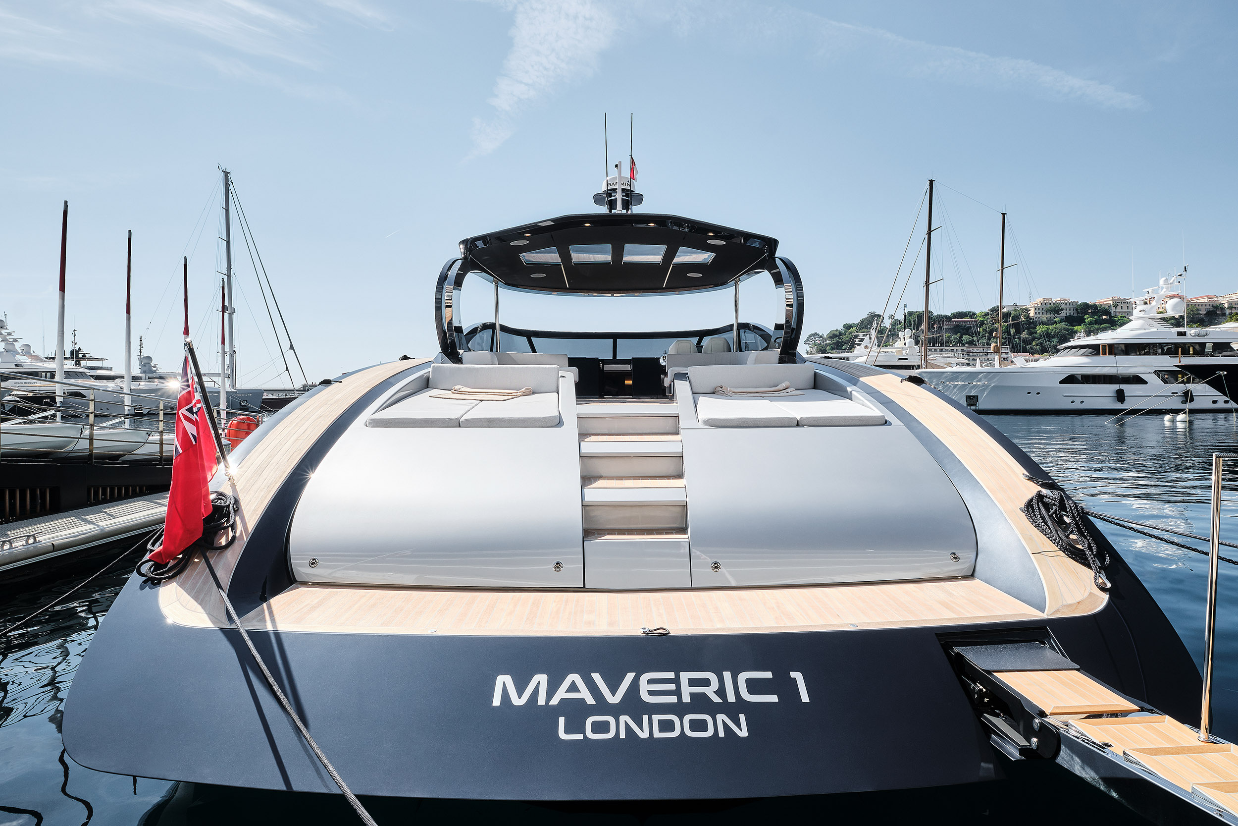 Aboard MAVERIC 1 a ft (19m) luxury motor yacht , built by PALMER JOHNSON in 2021