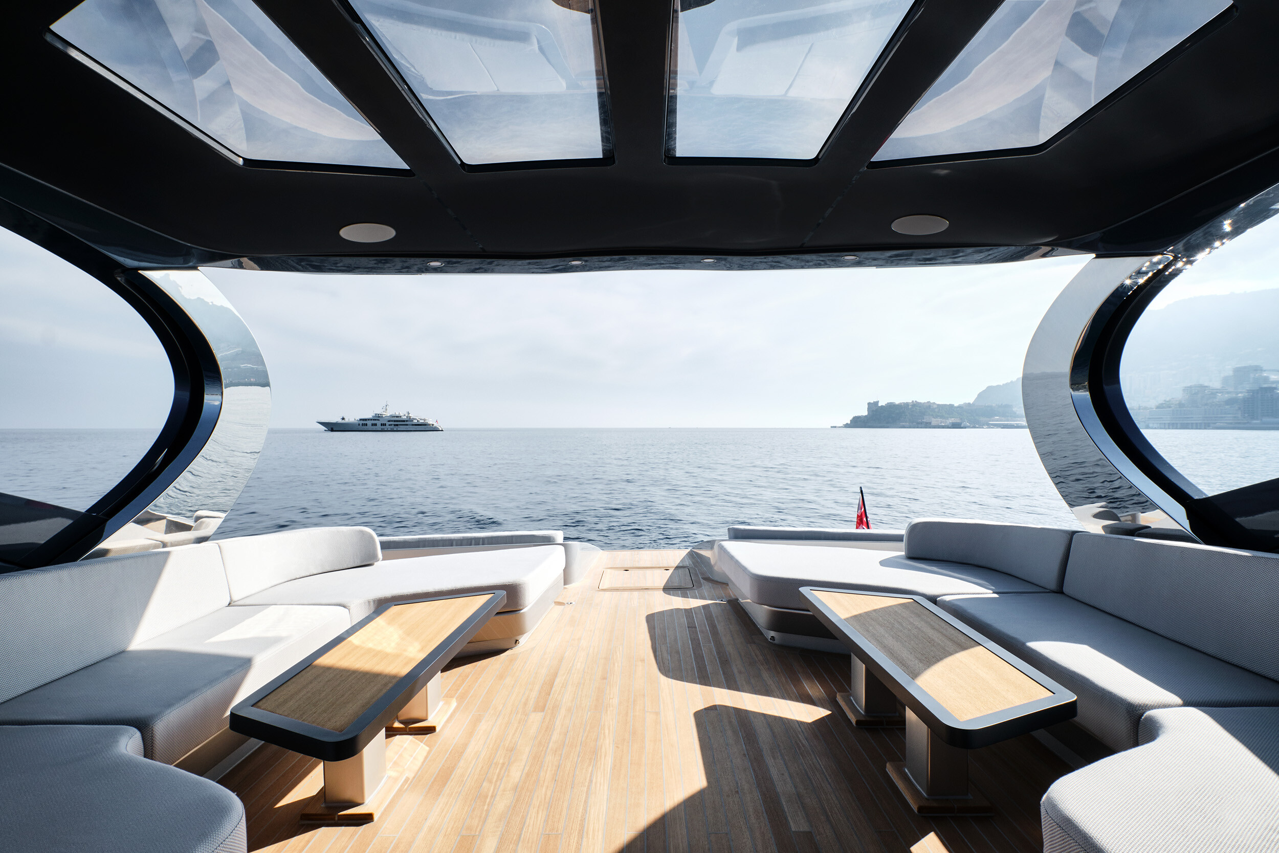 Aboard MAVERIC 1 a ft (19m) luxury motor yacht , built by PALMER JOHNSON in 2021