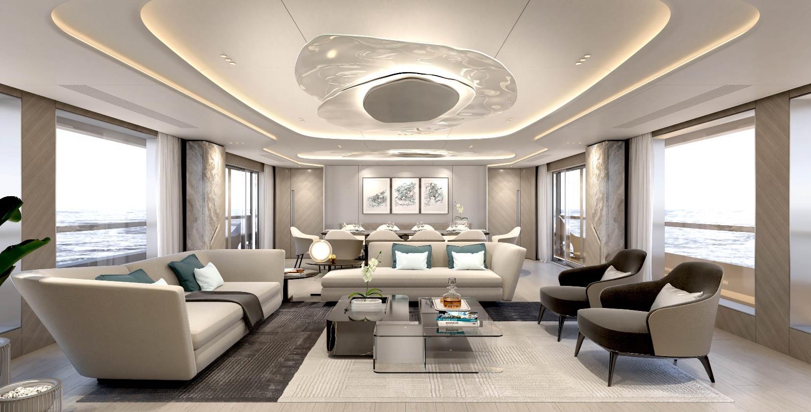 Aboard VIRTUS 47M NB 115 a 155ft (47.29m) luxury motor yacht for Sale available with Fraser Yachts, built by MENGI YAY in 2026