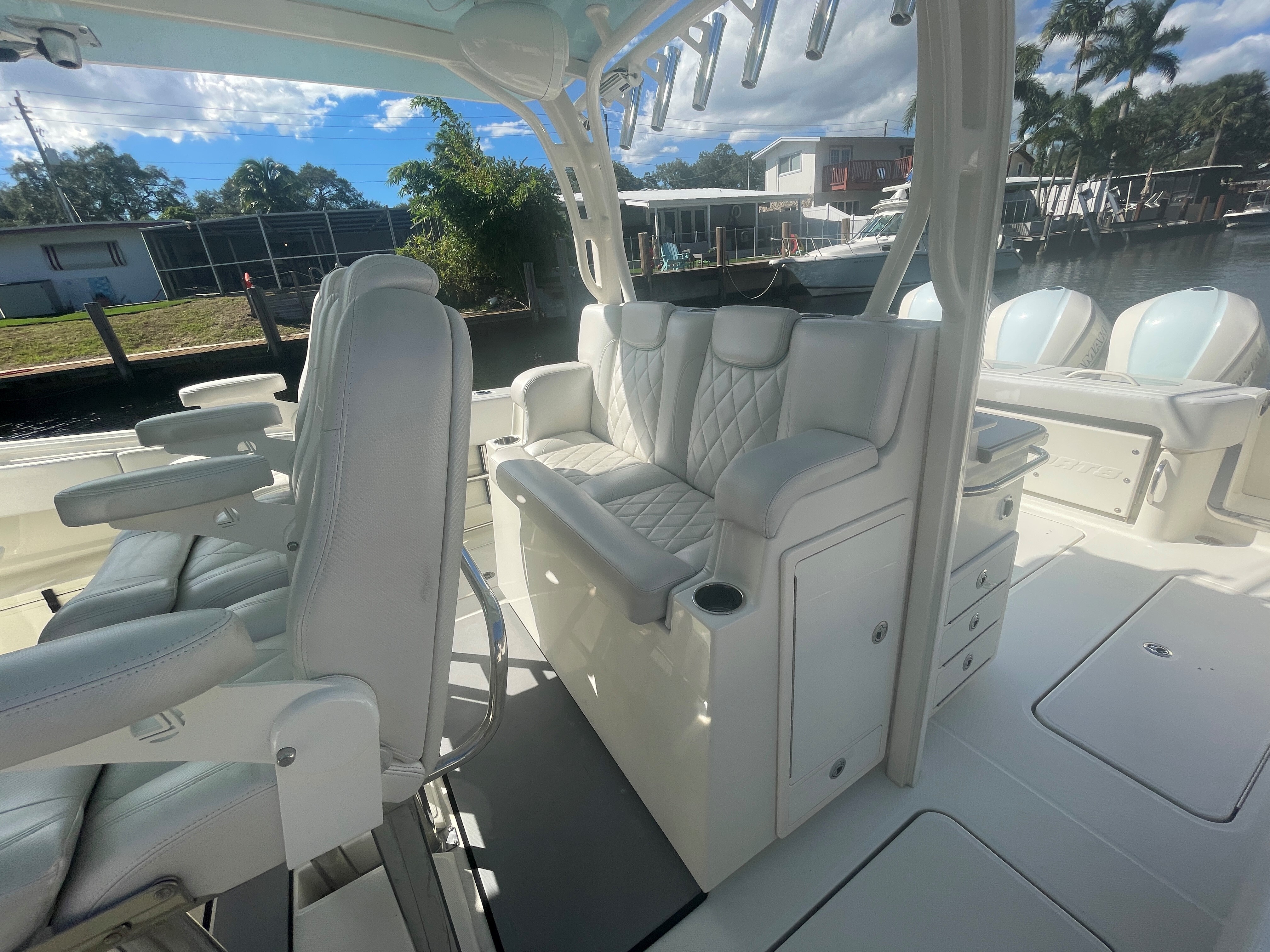 Aboard GO AWAY a 41ft (12.67m) luxury motor yacht , built by HCB in 2015