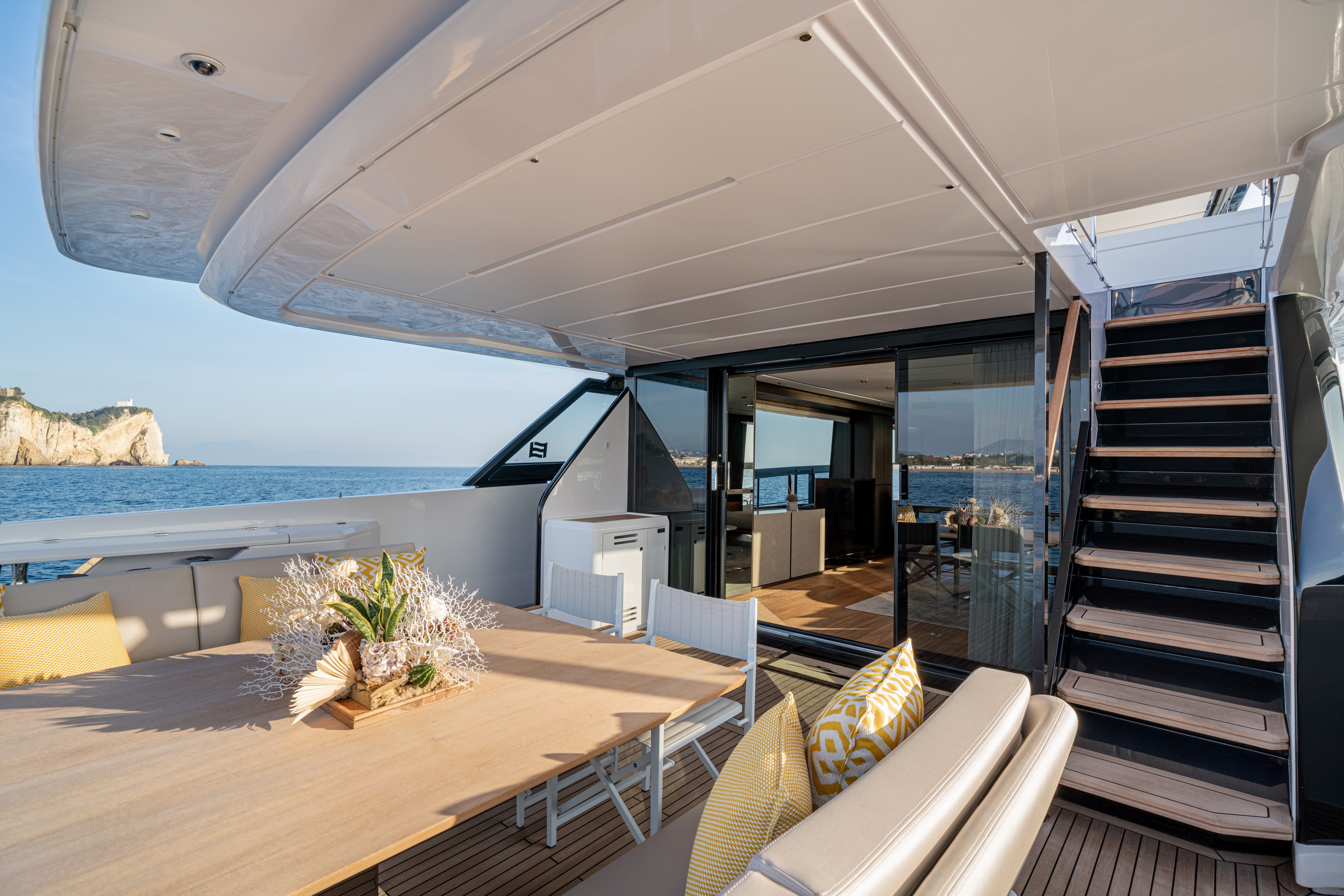 Aboard VITTORIA a 88ft (26.95m) luxury motor yacht , built by FERRETTI YACHTS in 2022