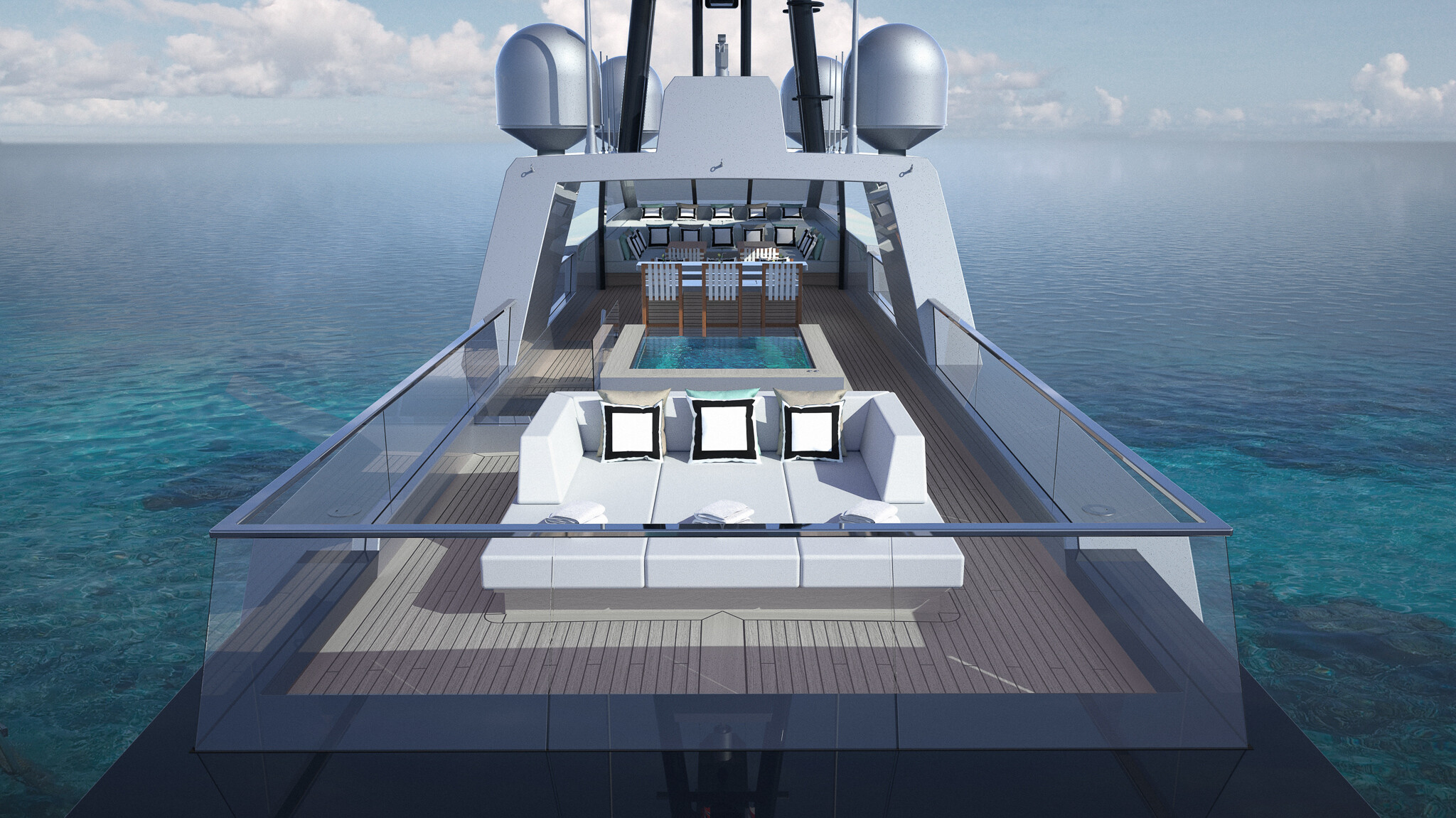 Aboard SILVER EDGE a 260ft (79.5m) luxury motor yacht for Sale available with Fraser Yachts, built by SILVER YACHTS in 2026