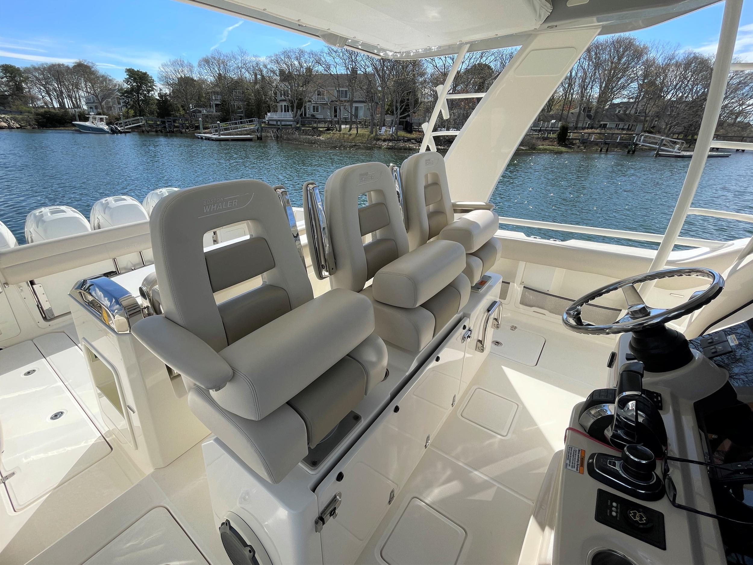 Aboard BUOYS TOYS a 42ft (12.95m) luxury motor yacht , built by BOSTON WHALER in 2020