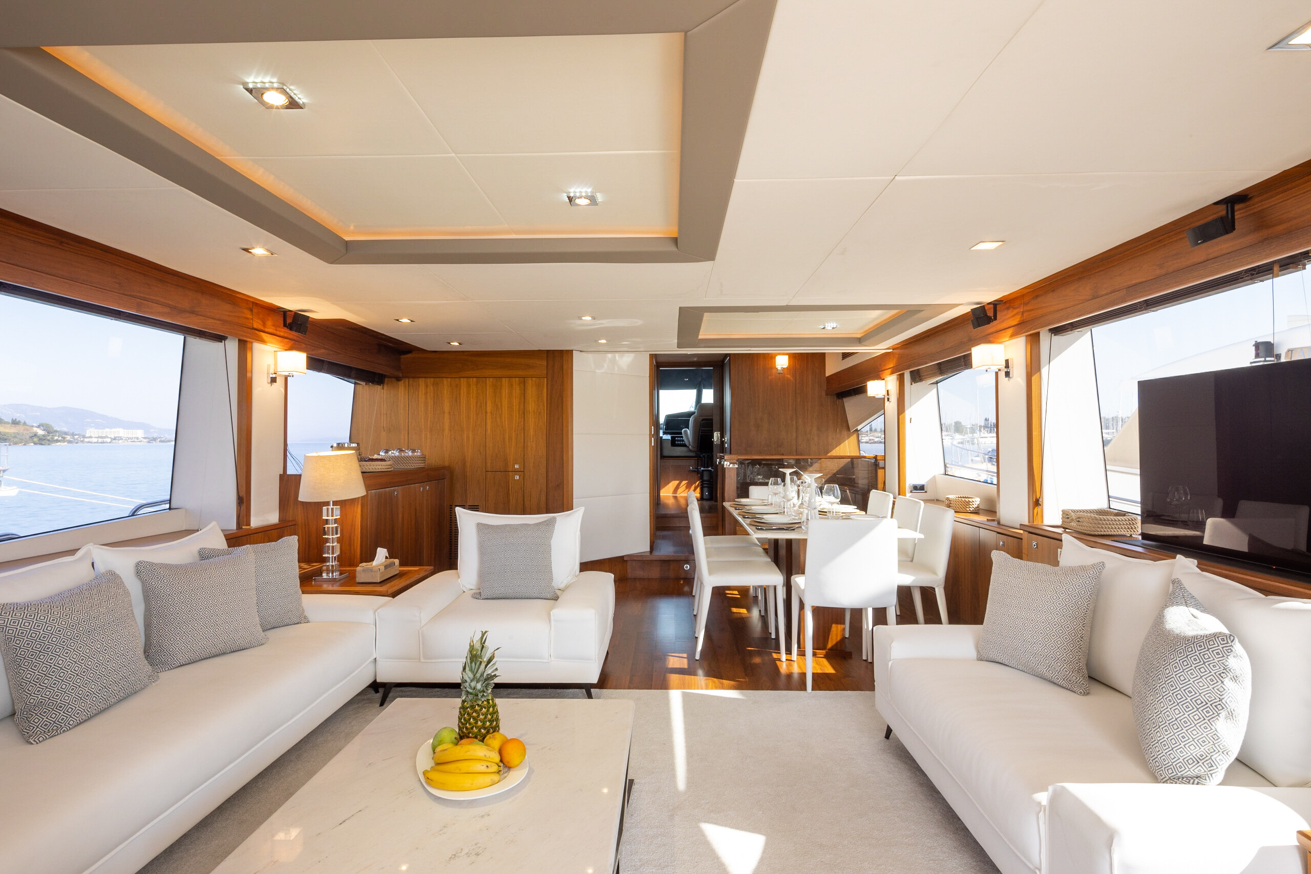 Aboard SHINE a 78ft (24m) luxury motor yacht for Charter available with Fraser Yachts, built by SUNSEEKER in 2012