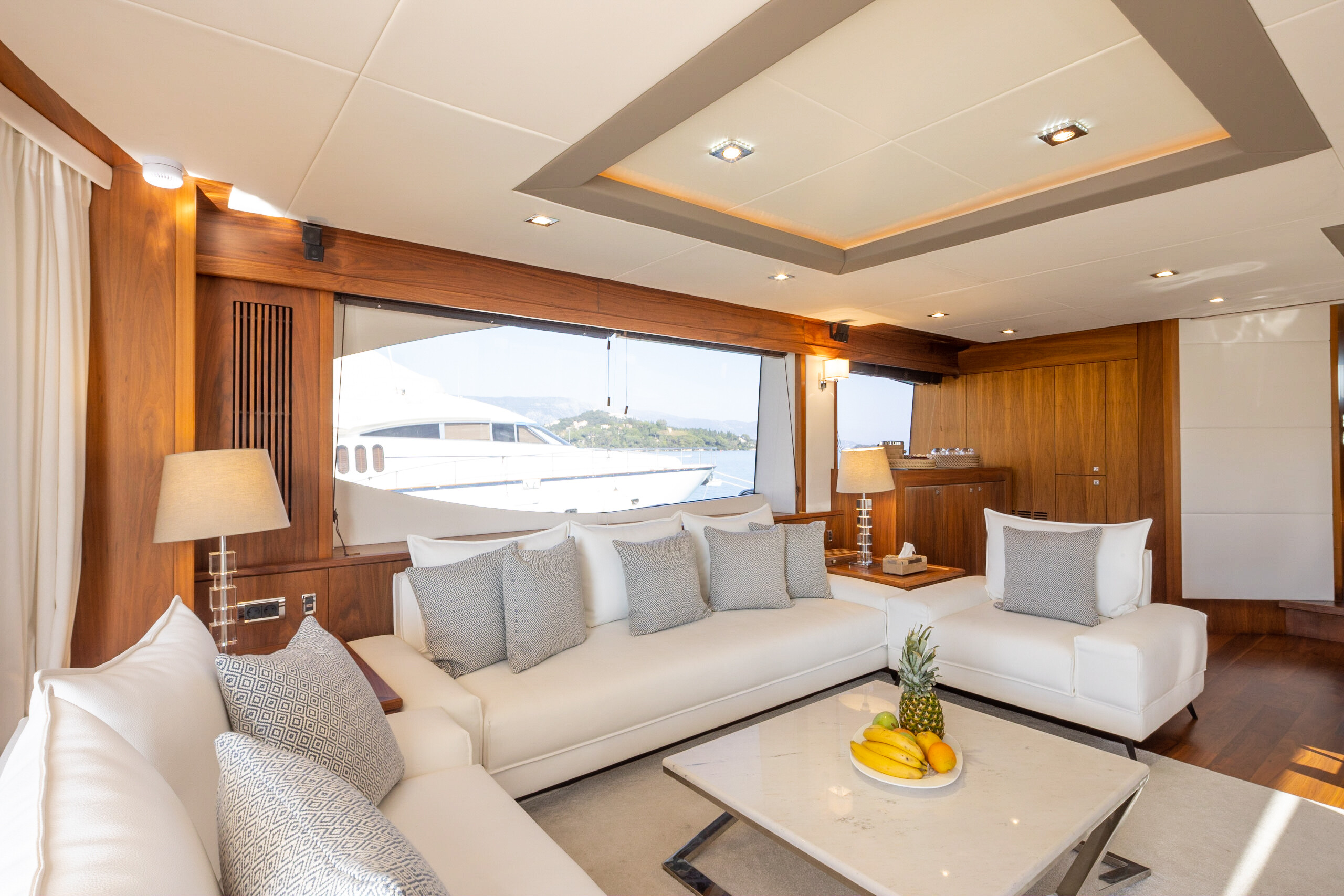 Aboard SHINE a 78ft (24m) luxury motor yacht for Charter available with Fraser Yachts, built by SUNSEEKER in 2012