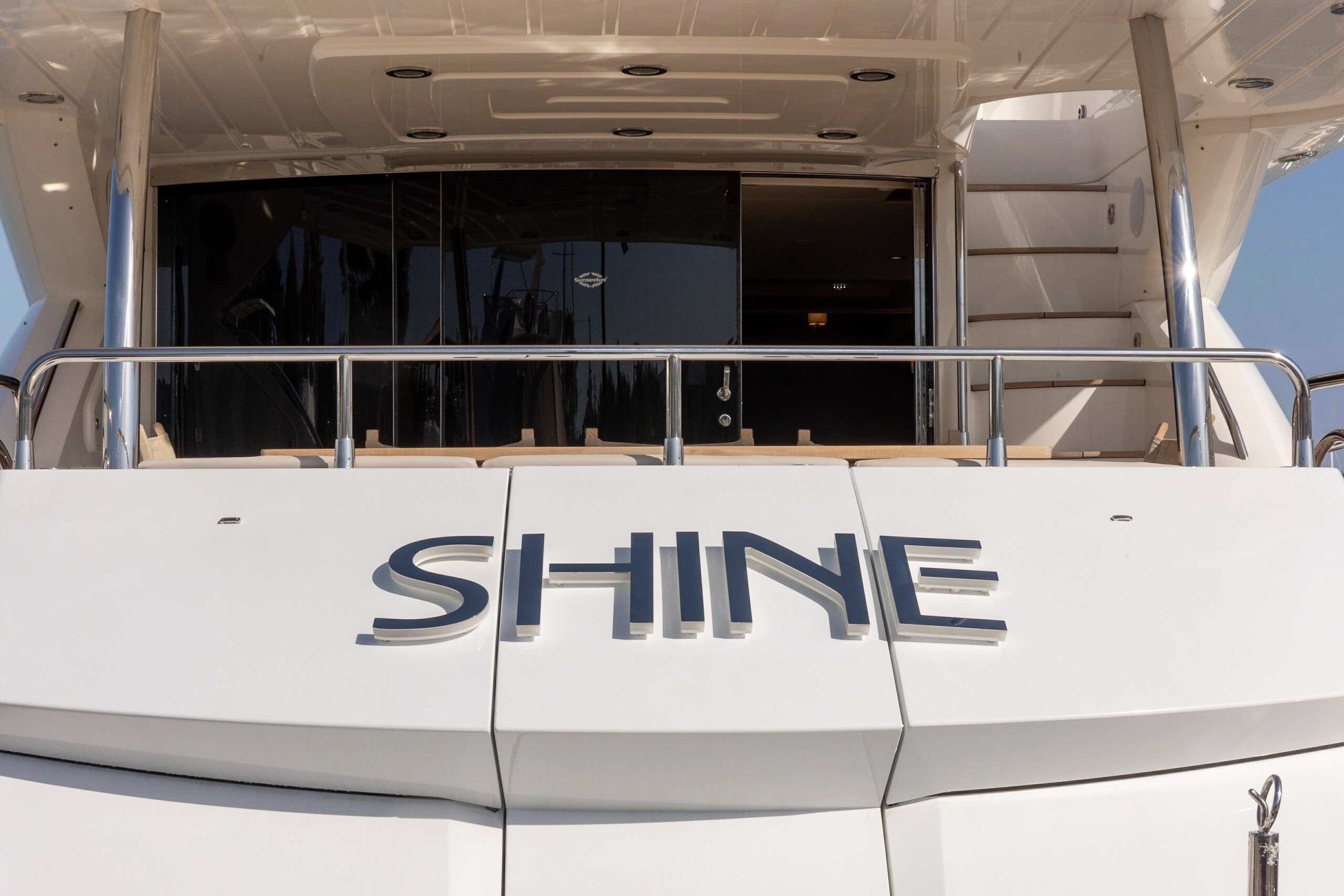 Aboard SHINE a 78ft (24m) luxury motor yacht for Charter available with Fraser Yachts, built by SUNSEEKER in 2012