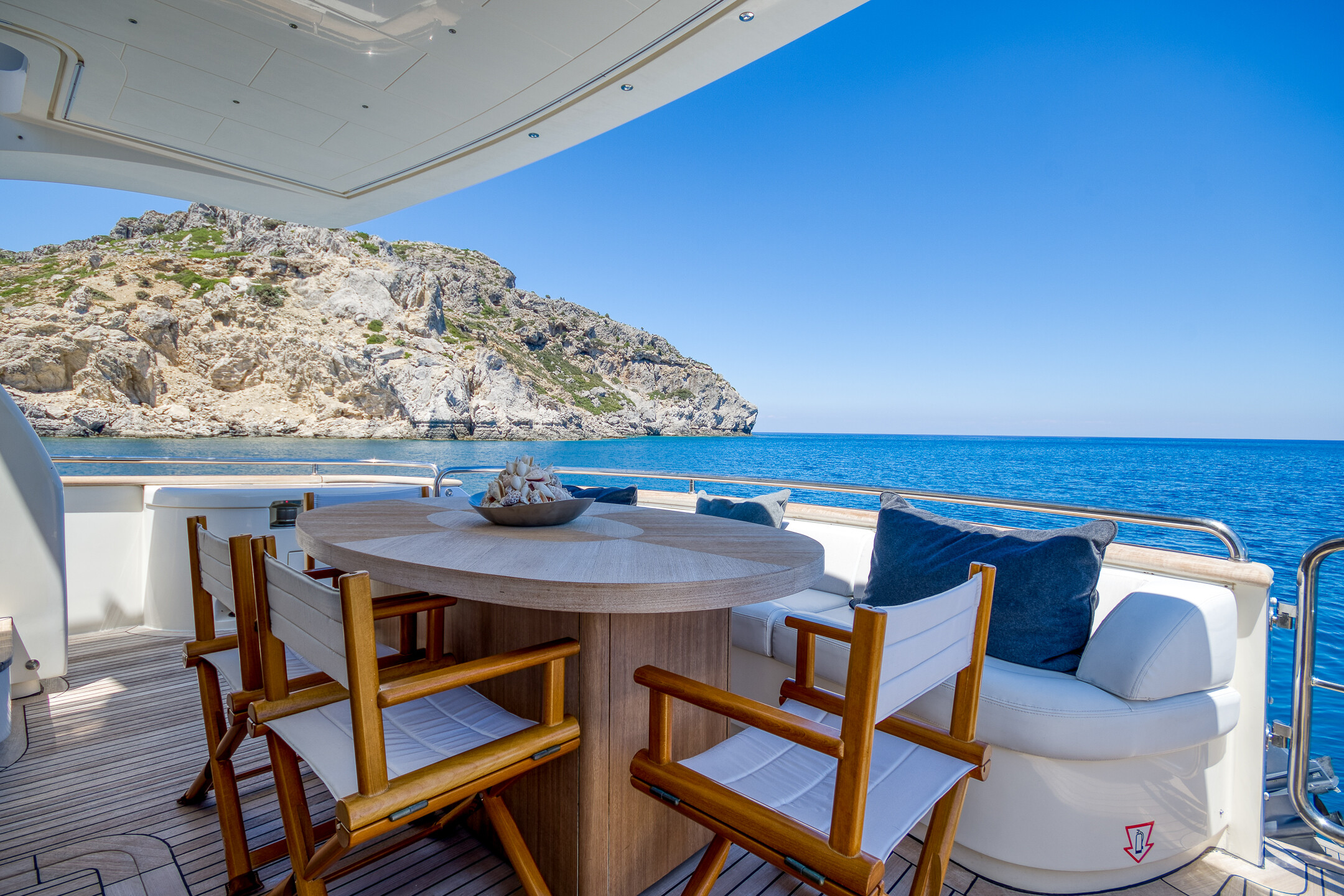 Aboard BLUE ANGEL a 76ft (23.16m) luxury motor yacht for Charter available with Fraser Yachts, built by EVO MARINE in 2007